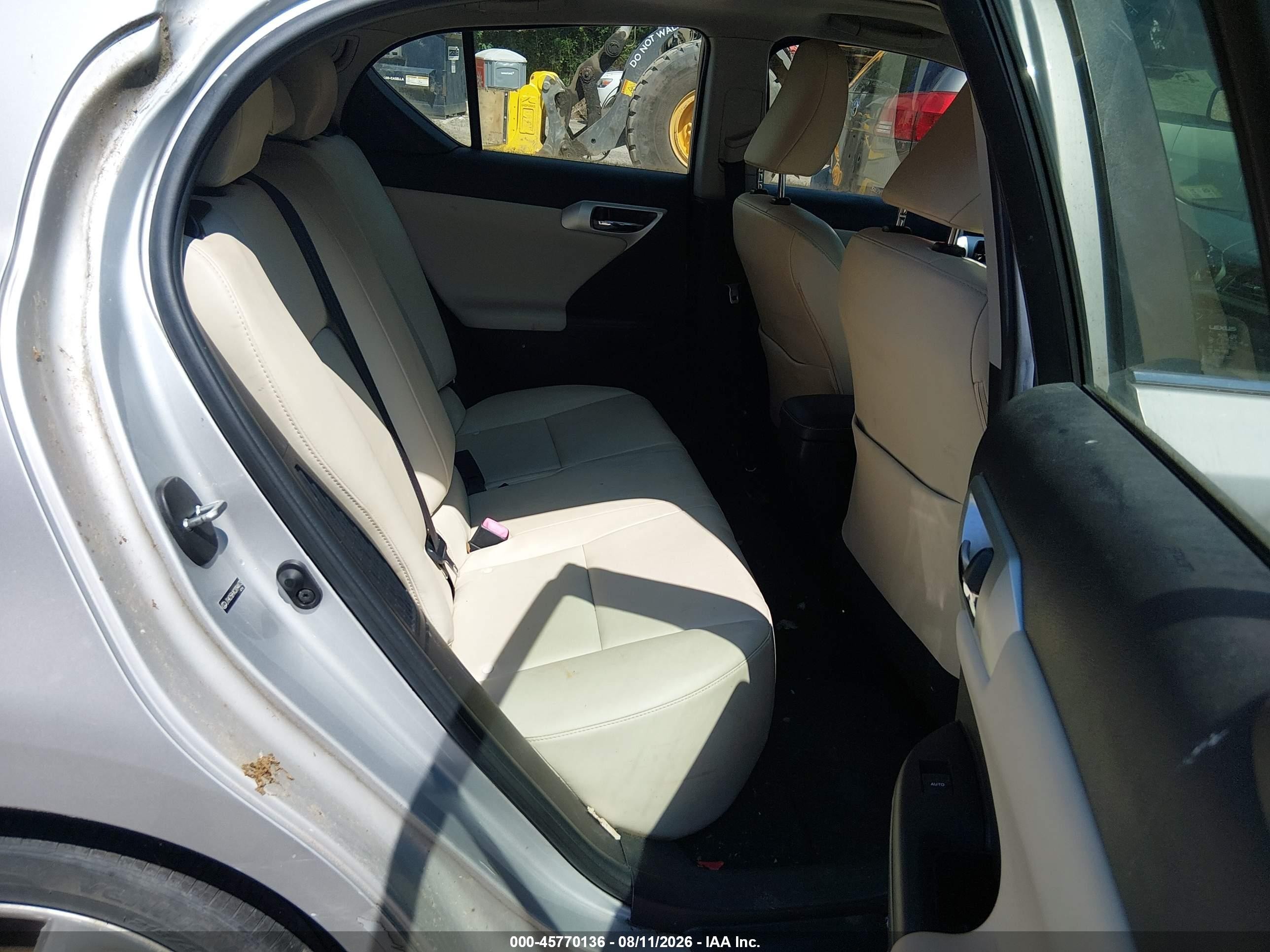 2012 Lexus Ct 200h Premium Silver vin: JTHKD5BHXC2094473