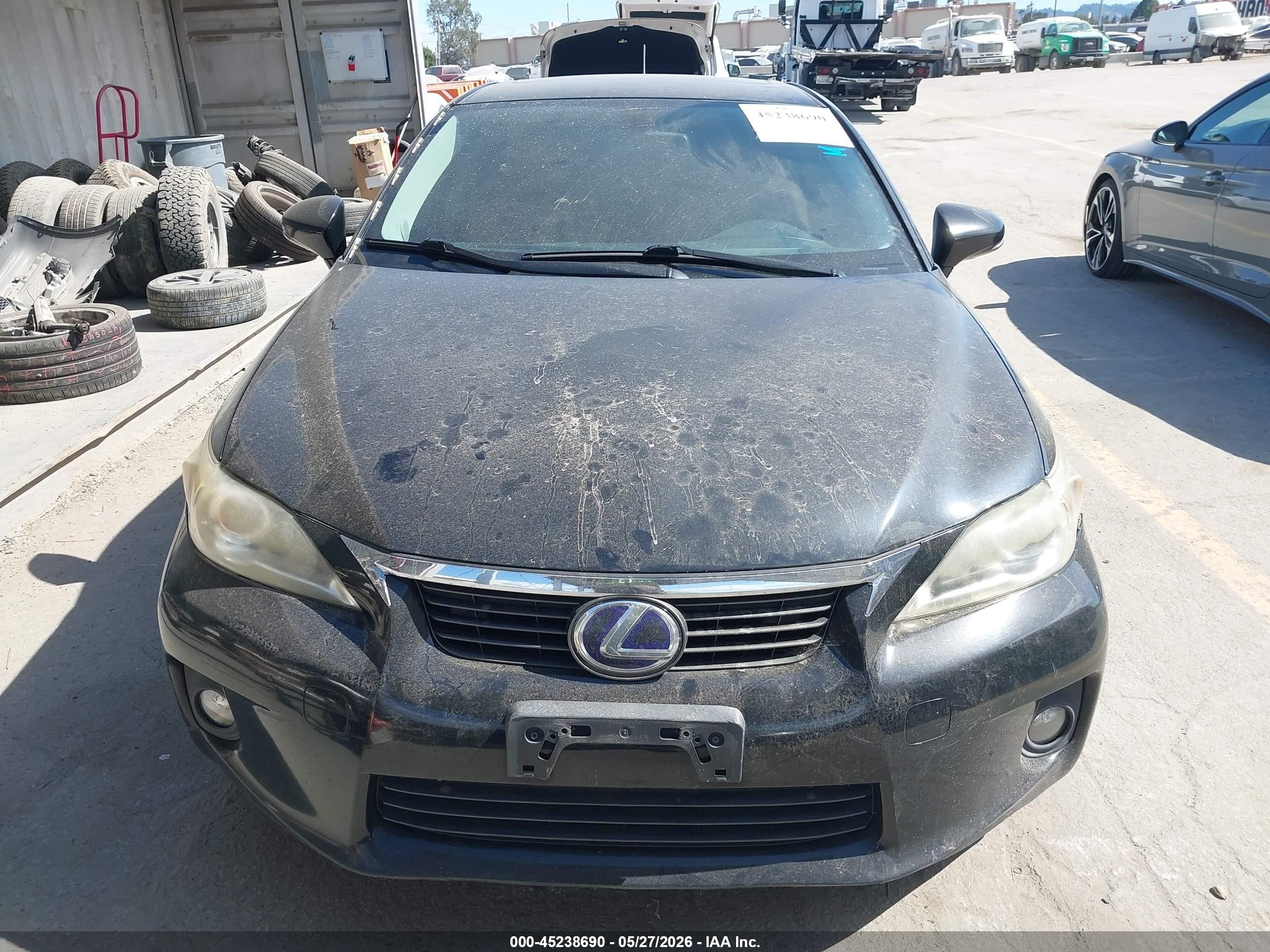 2013 Lexus Ct 200h   Black vin: JTHKD5BHXD2126341