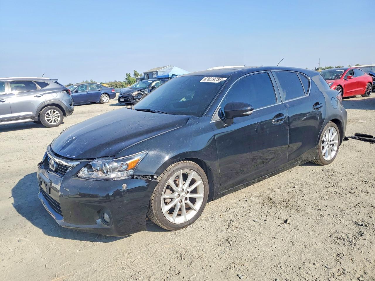 2013 Lexus Ct 200 Black vin: JTHKD5BHXD2131815