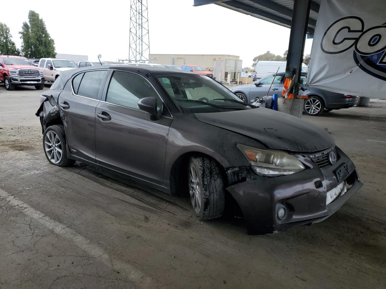 2013 Lexus Ct 200 Gray vin: JTHKD5BHXD2133502