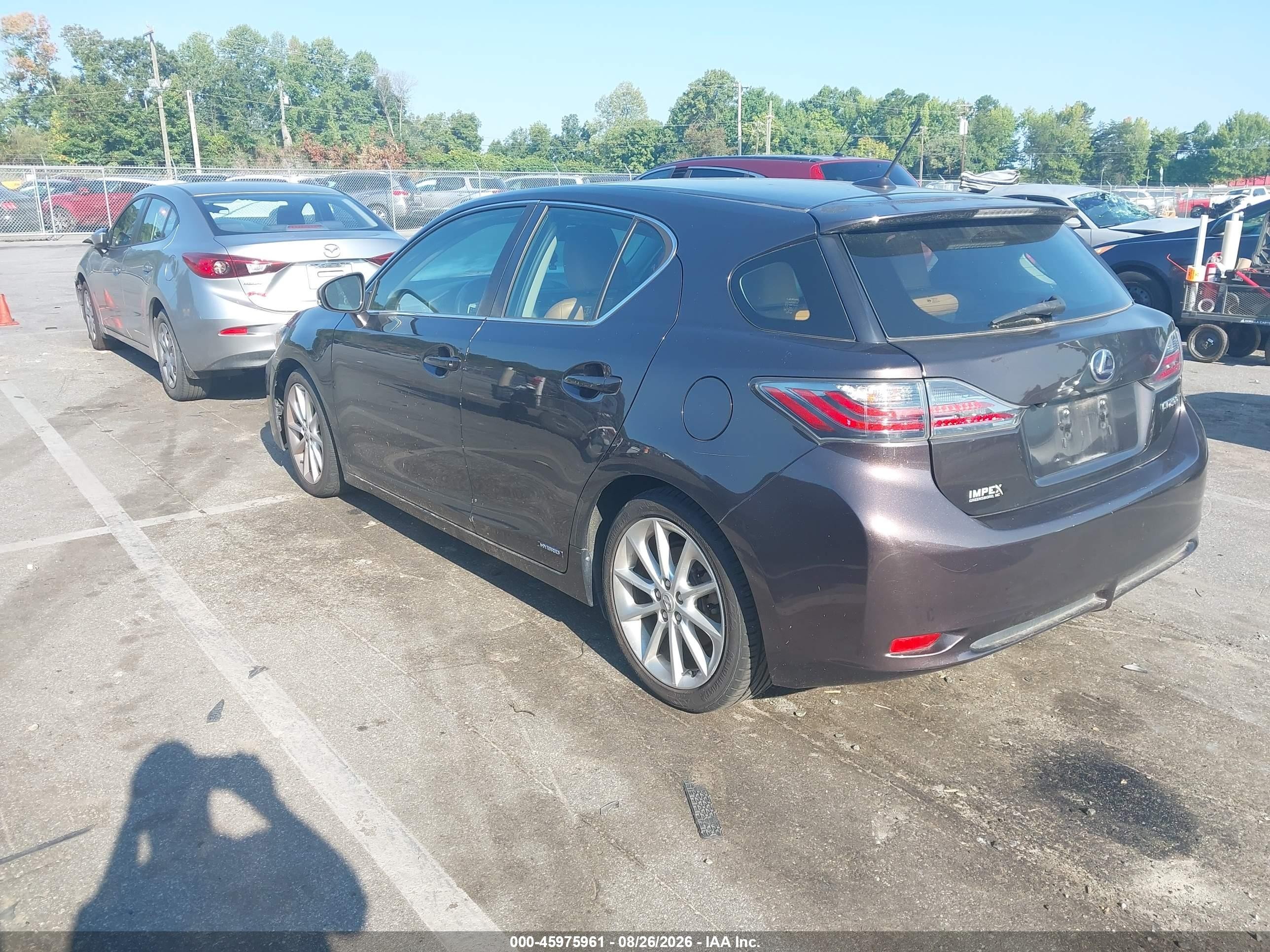 2013 Lexus Ct 200h Коричневый vin: JTHKD5BHXD2142748