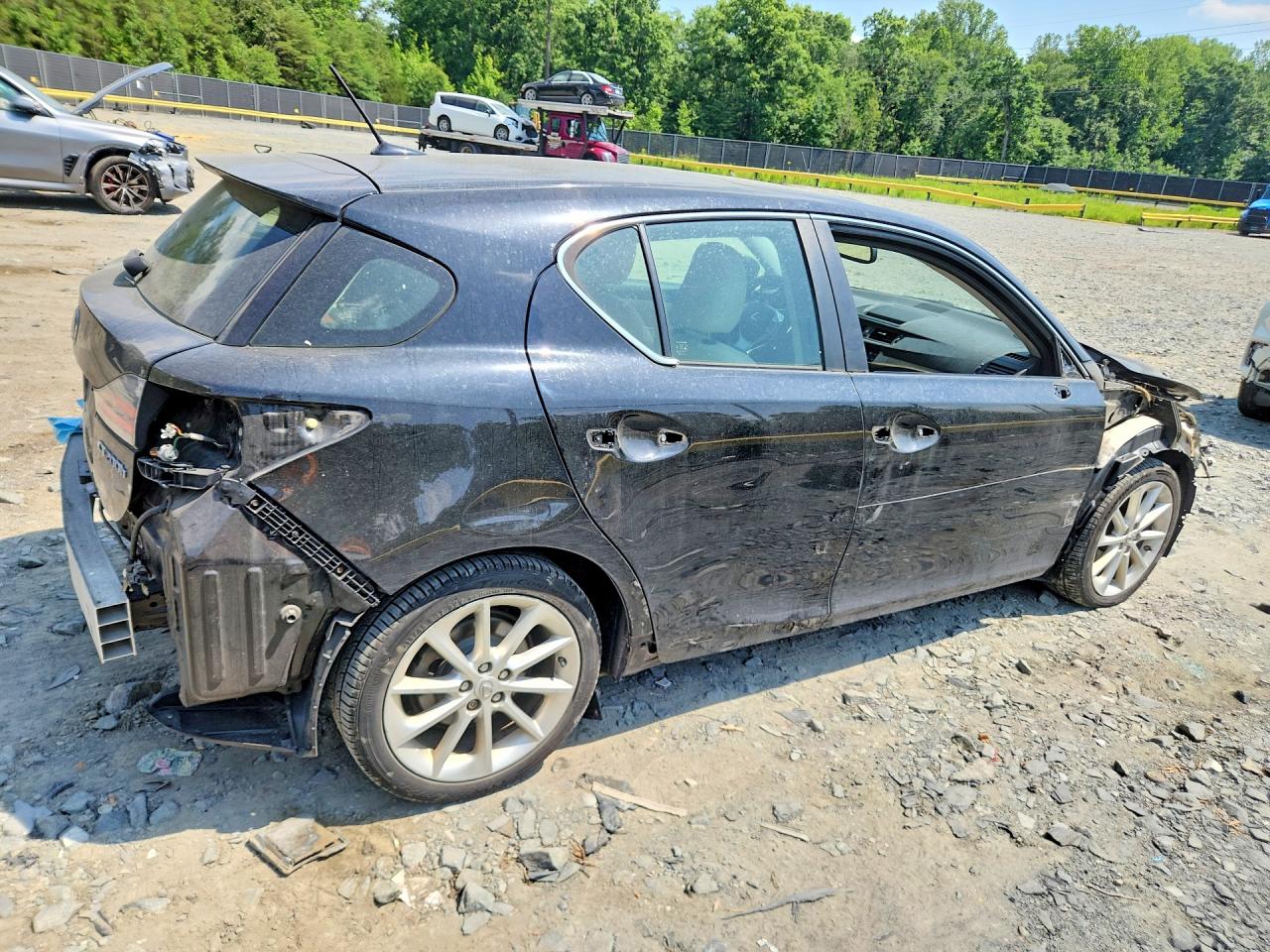 2013 Lexus Ct 200 Black vin: JTHKD5BHXD2162143