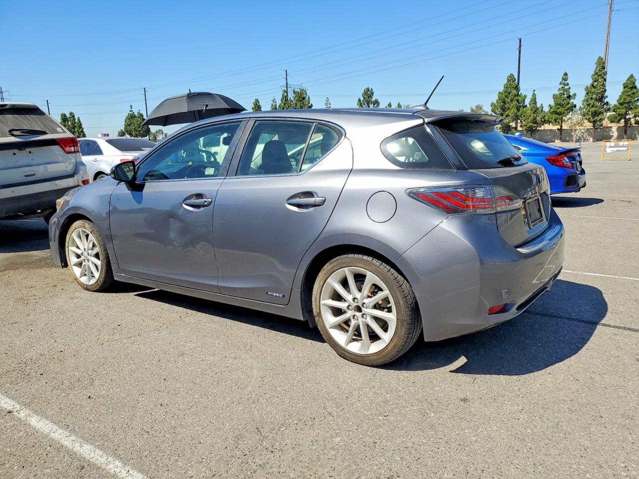 2013 Lexus Ct 200 Gray vin: JTHKD5BHXD2165771