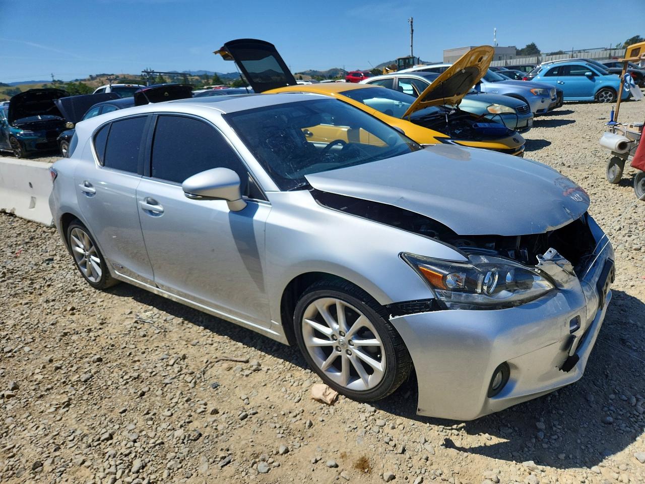 2013 Lexus Ct 200 Silver vin: JTHKD5BHXD2166256