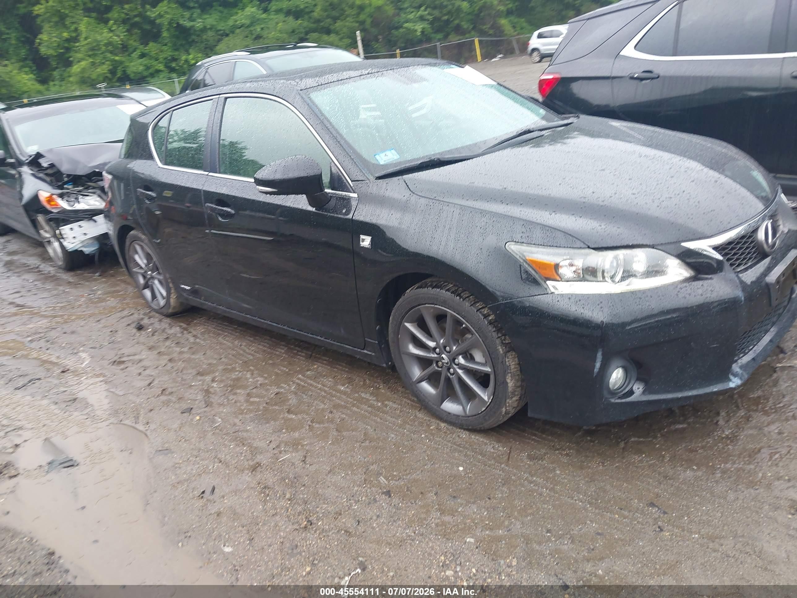 2013 Lexus Ct 200h   Black vin: JTHKD5BHXD2171053