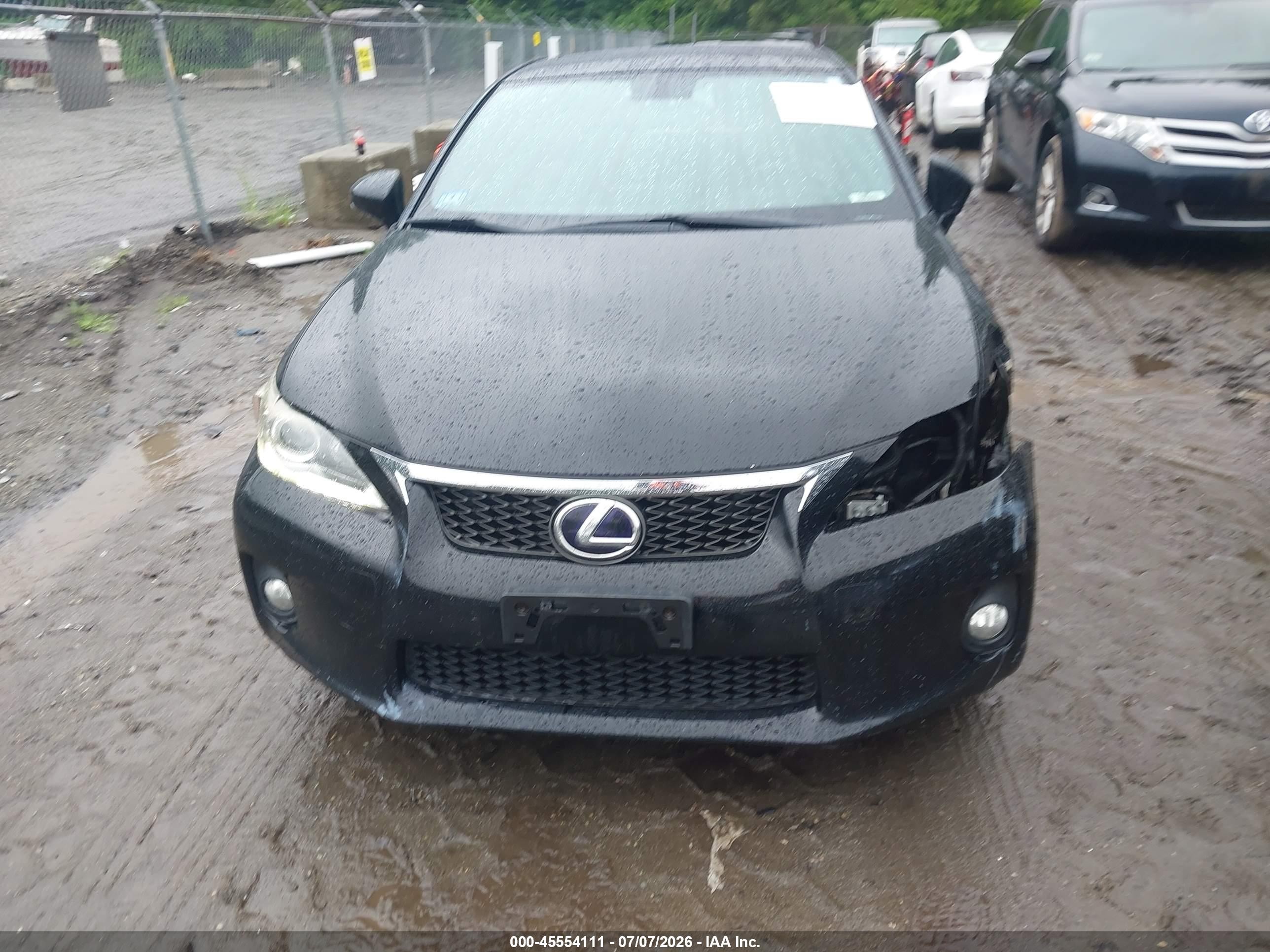 2013 Lexus Ct 200h   Black vin: JTHKD5BHXD2171053