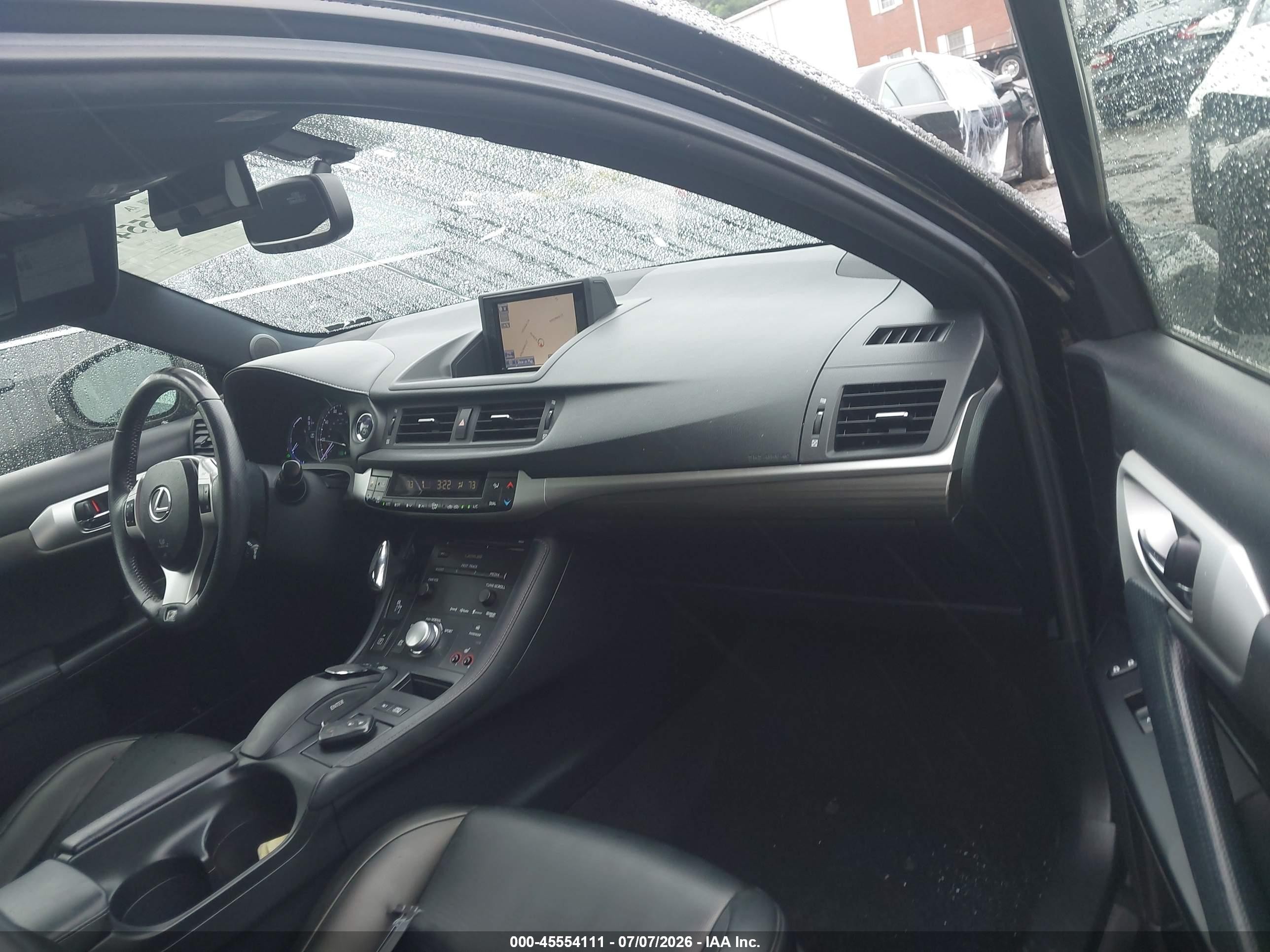 2013 Lexus Ct 200h   Black vin: JTHKD5BHXD2171053