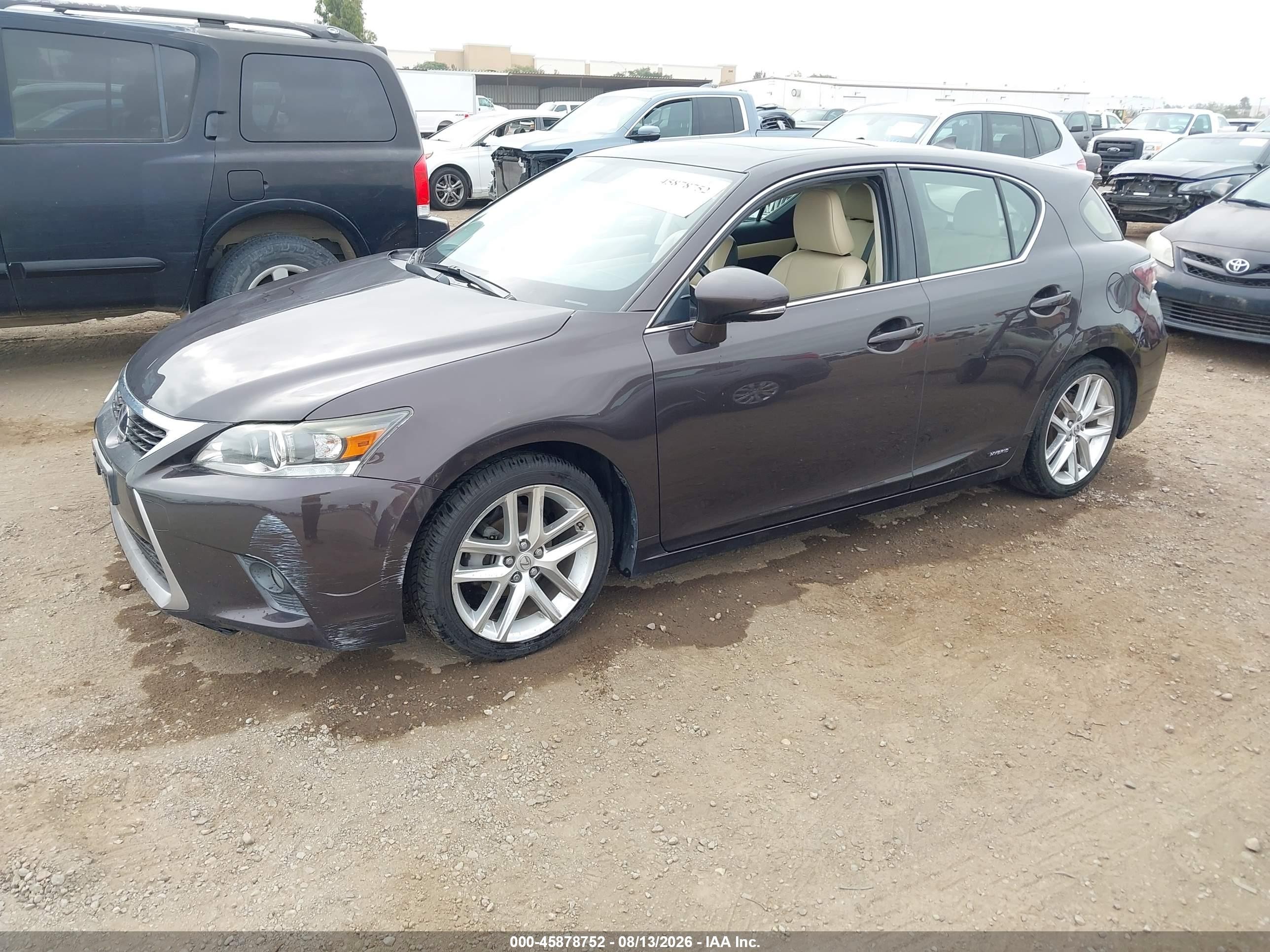 2014 Lexus Ct 200h   Черный vin: JTHKD5BHXE2178036