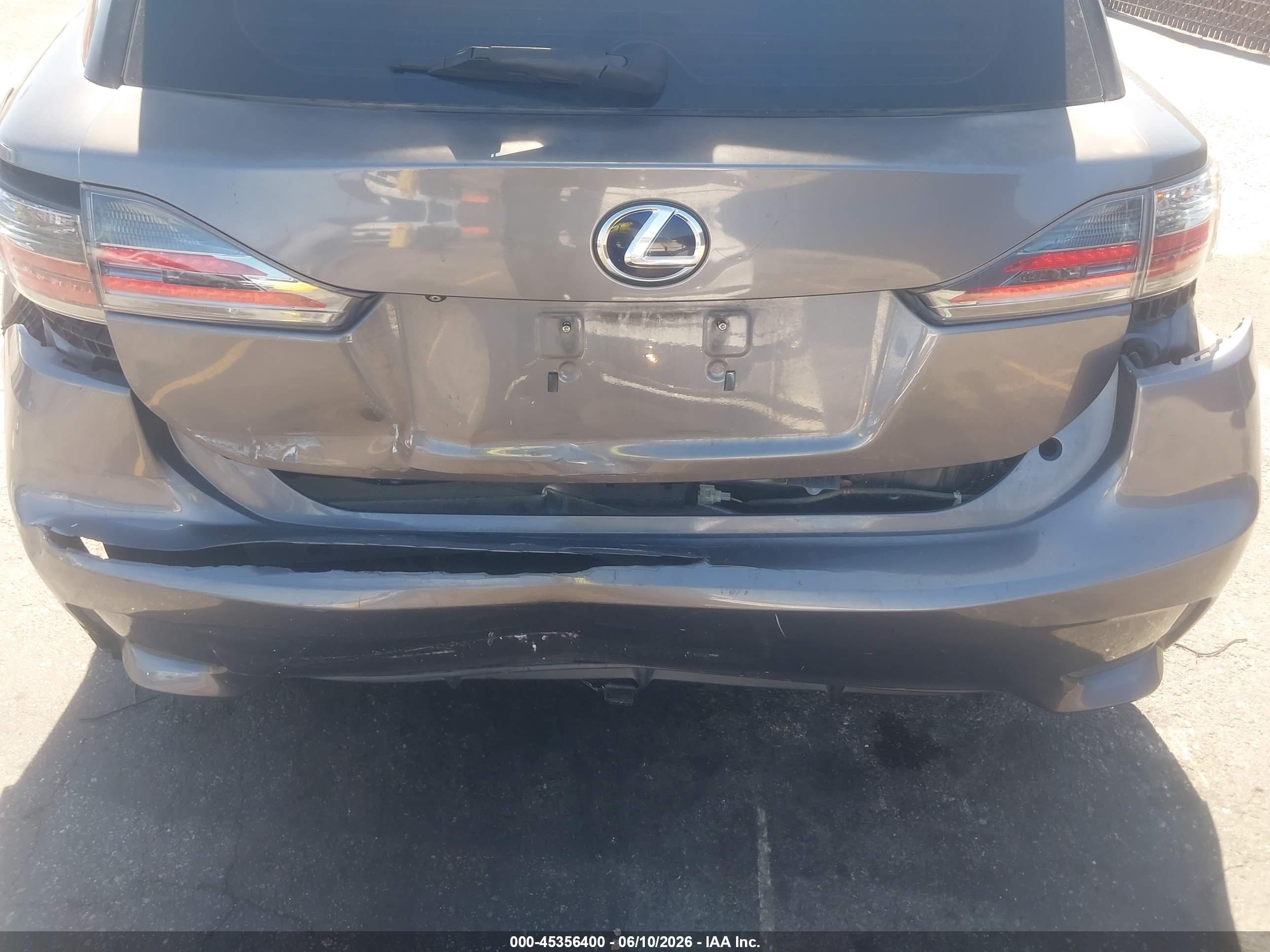 2014 Lexus Ct 200h   Gray vin: JTHKD5BHXE2192616