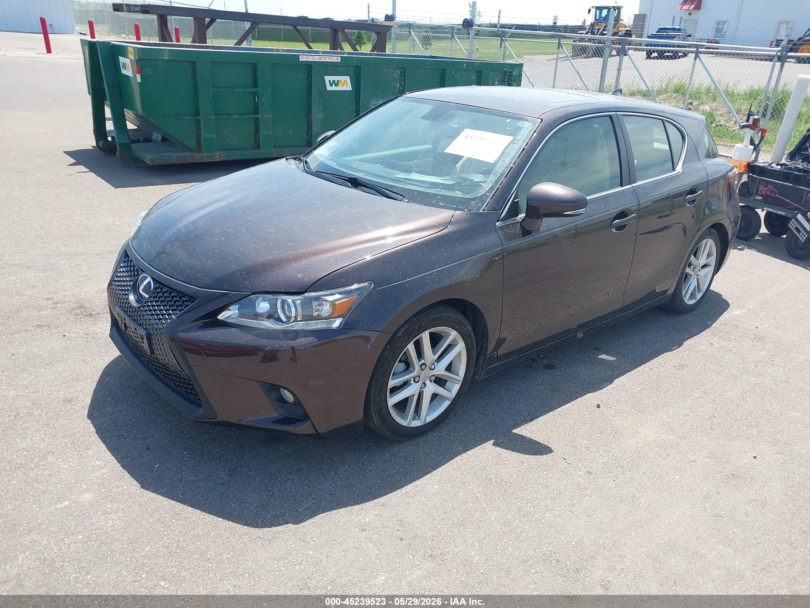 2014 Lexus Ct 200h   Brown vin: JTHKD5BHXE2194382