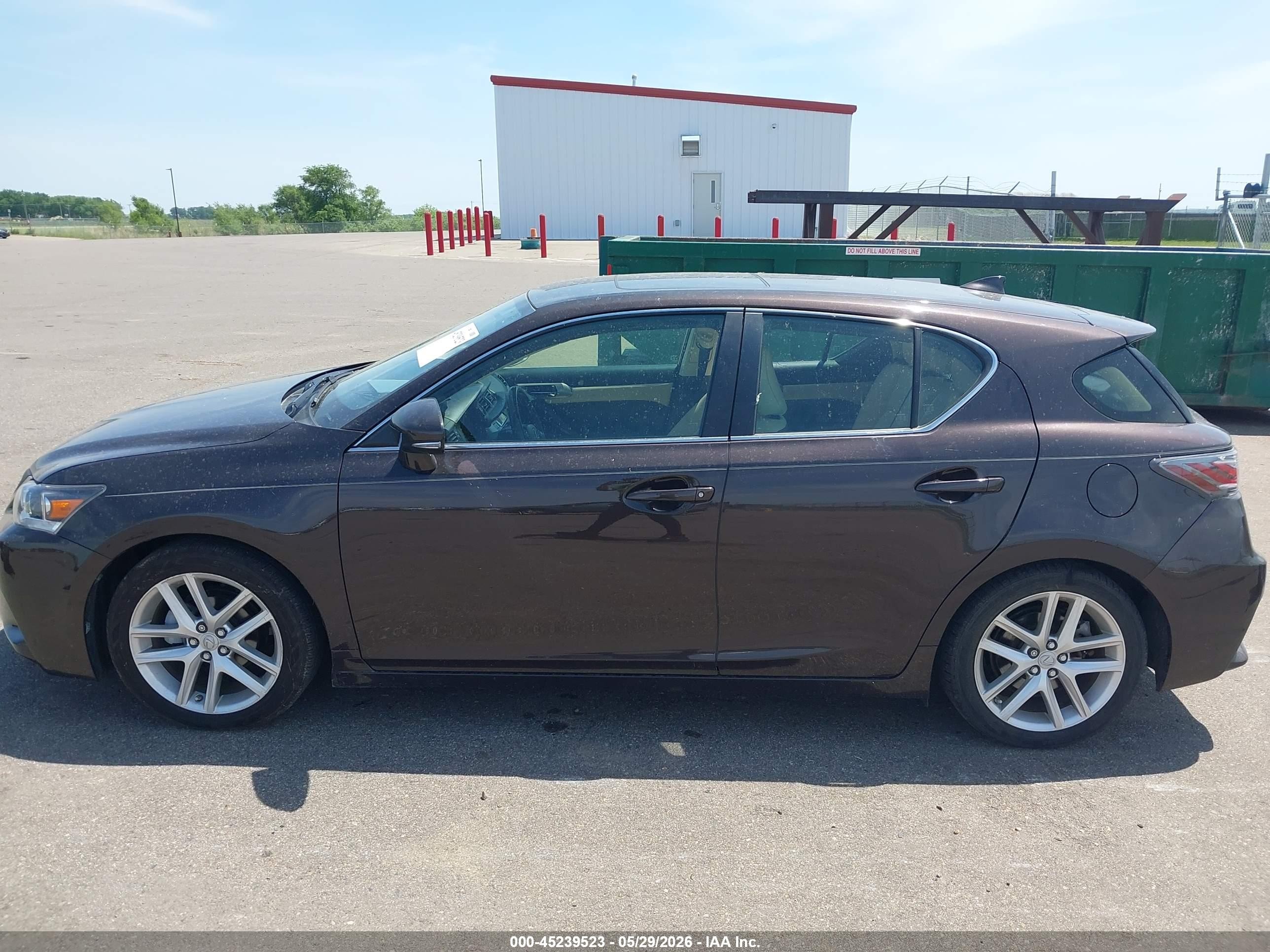 2014 Lexus Ct 200h   Brown vin: JTHKD5BHXE2194382