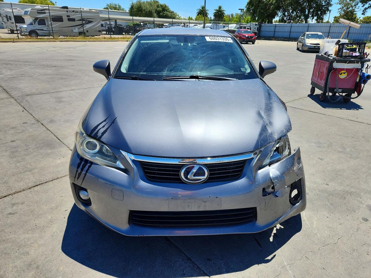 2014 Lexus Ct 200 Gray vin: JTHKD5BHXE2196584