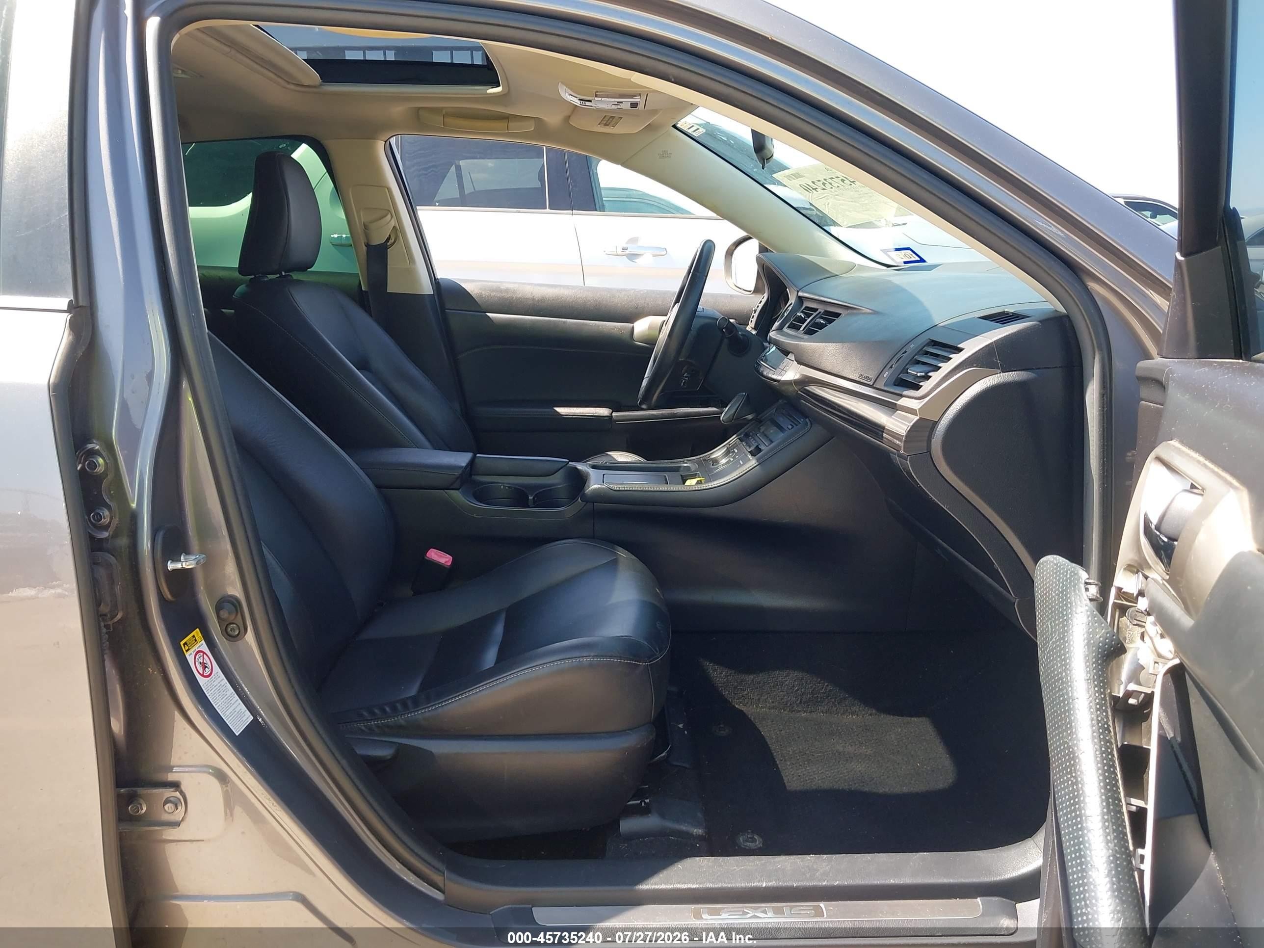 2014 Lexus Ct 200h   Gray vin: JTHKD5BHXE2198903