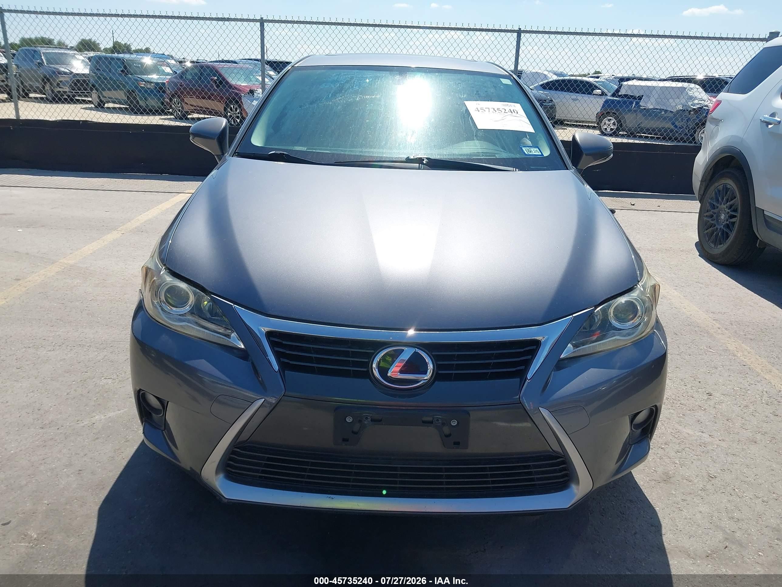 2014 Lexus Ct 200h   Gray vin: JTHKD5BHXE2198903