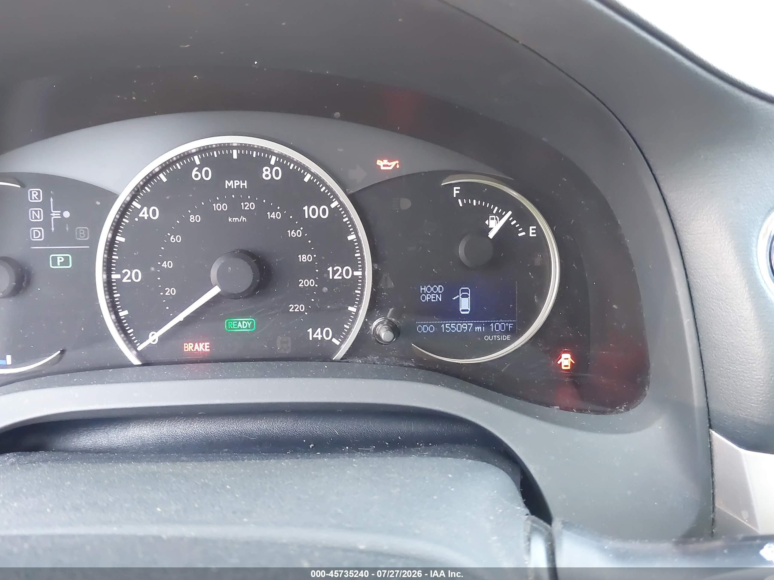 2014 Lexus Ct 200h   Gray vin: JTHKD5BHXE2198903