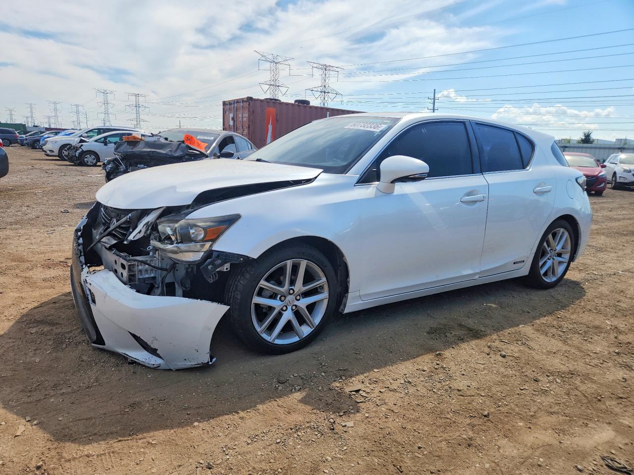 2015 Lexus Ct 200 Белый vin: JTHKD5BHXF2214339