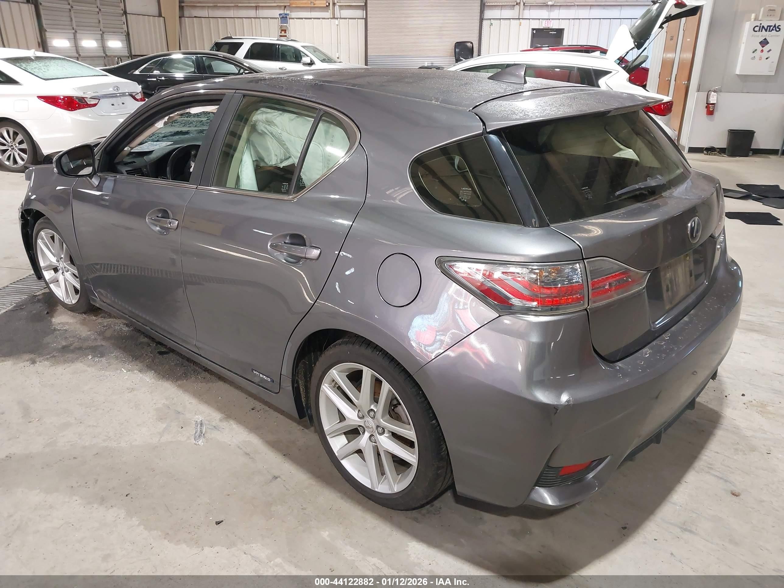2015 Lexus Ct 200h   Gray vin: JTHKD5BHXF2220836