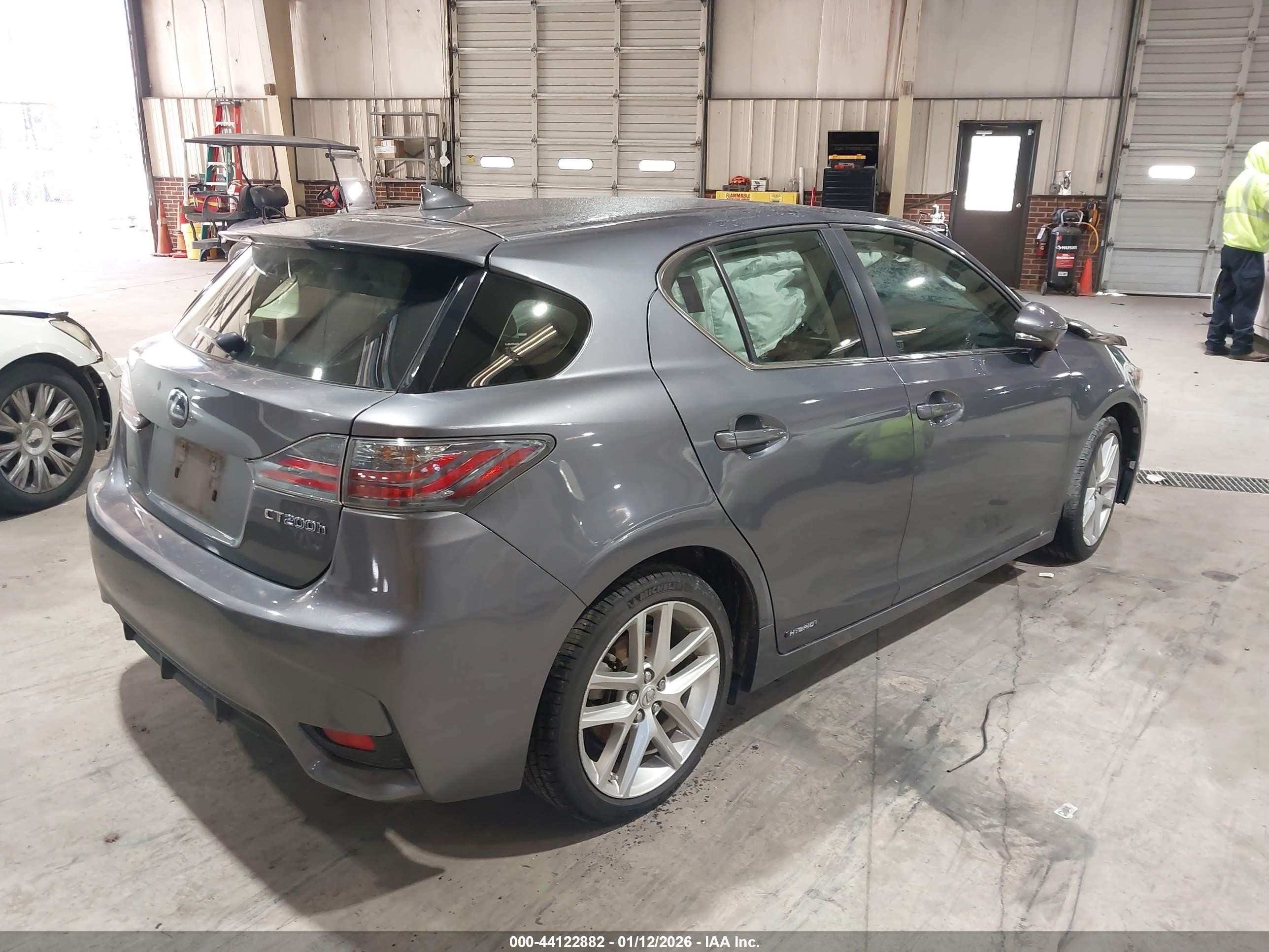 2015 Lexus Ct 200h   Gray vin: JTHKD5BHXF2220836