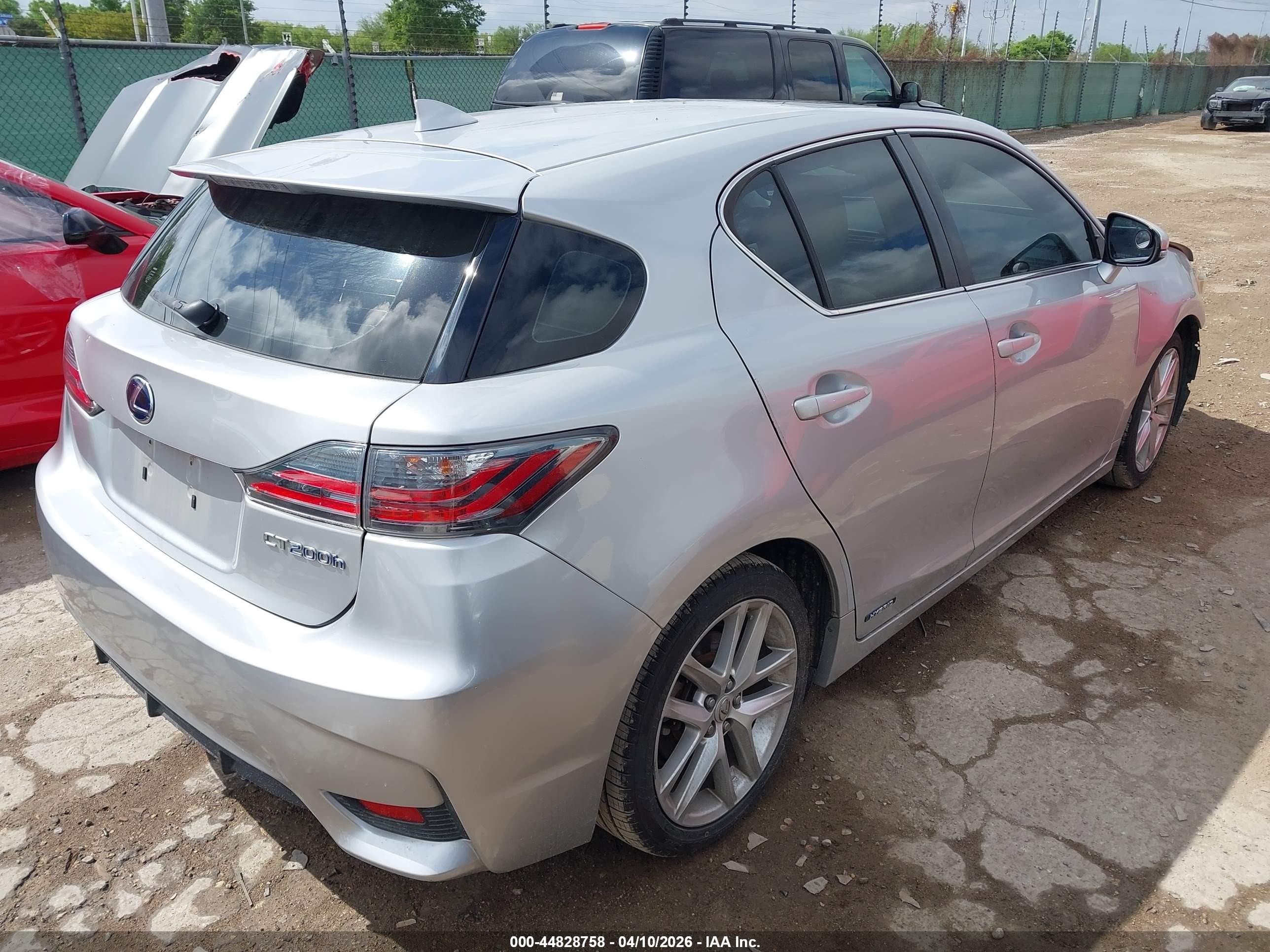2015 Lexus Ct 200h Silver vin: JTHKD5BHXF2225888