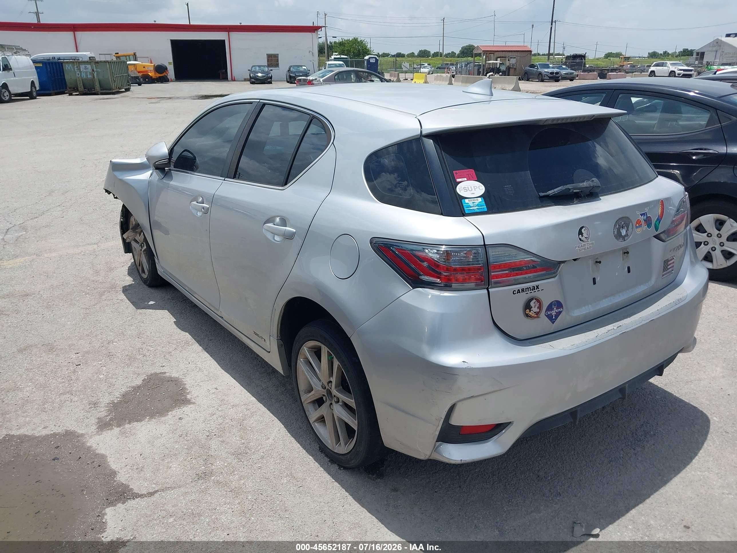 2015 Lexus Ct 200h   Silver vin: JTHKD5BHXF2245459