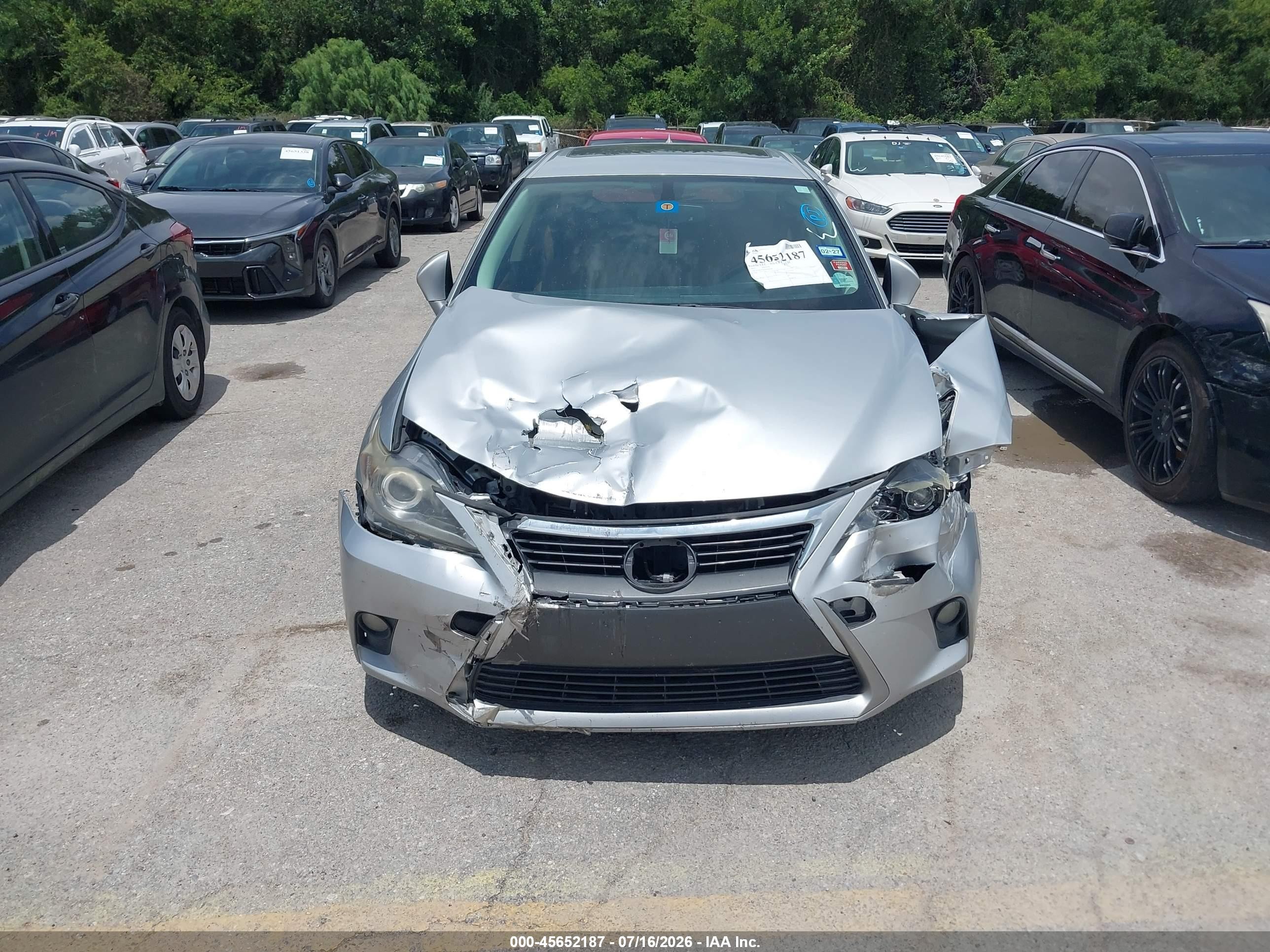 2015 Lexus Ct 200h   Silver vin: JTHKD5BHXF2245459