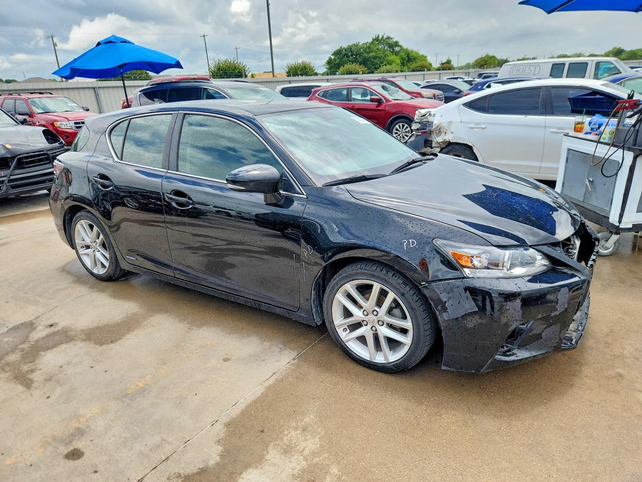 2015 Lexus Ct 200 Black vin: JTHKD5BHXF2250810