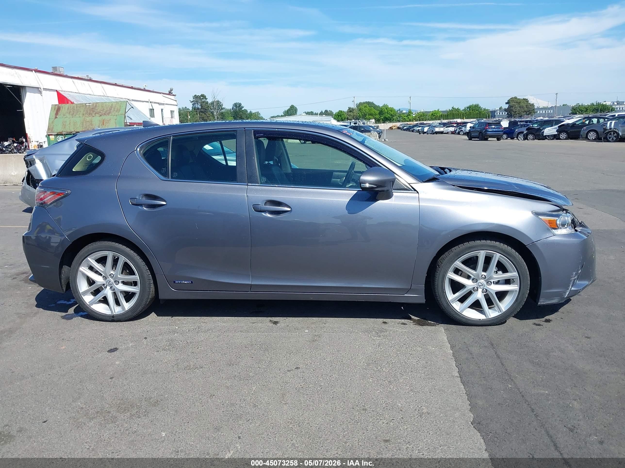 2016 Lexus Ct 200h Gray vin: JTHKD5BHXG2258939