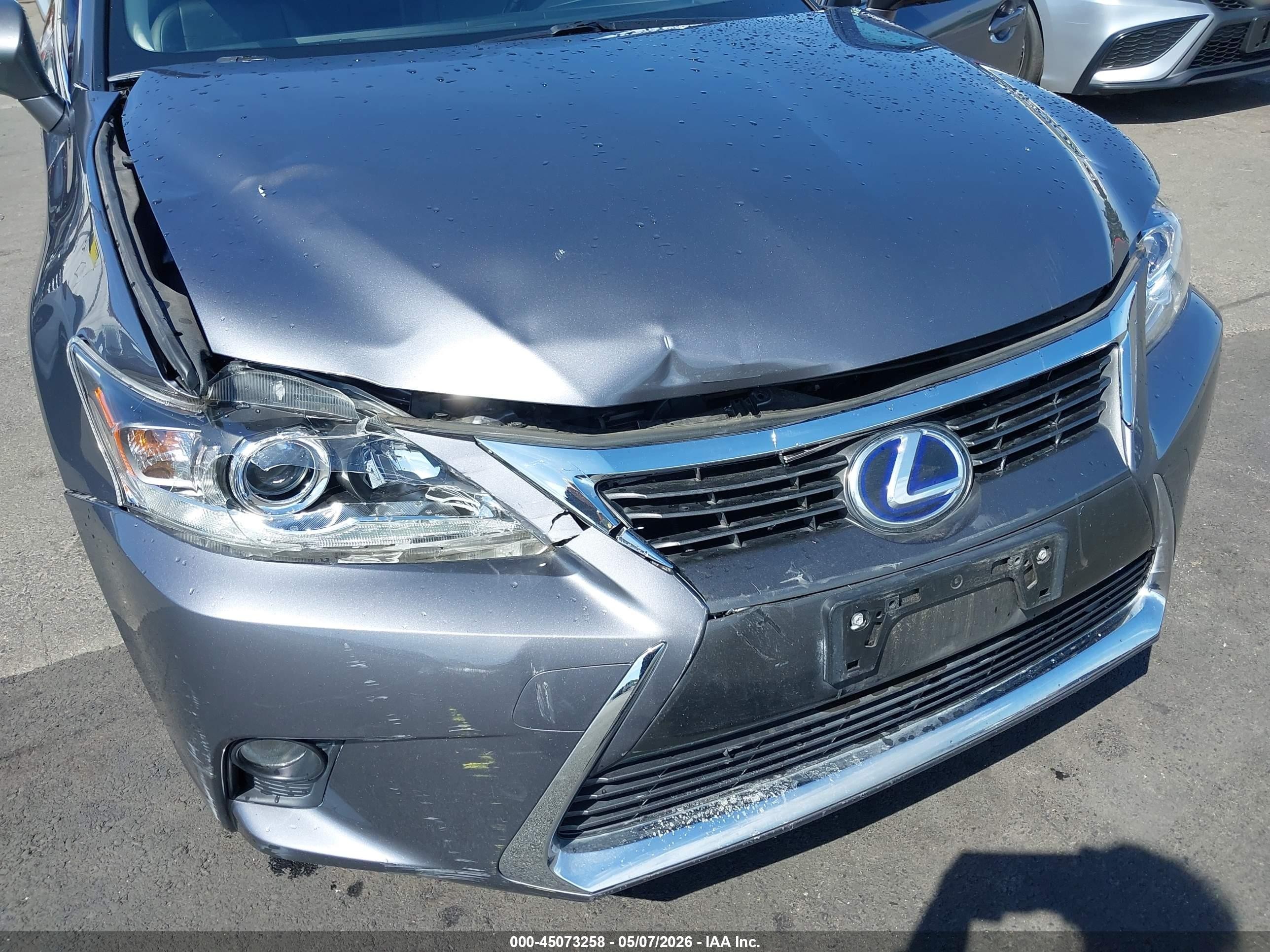 2016 Lexus Ct 200h Gray vin: JTHKD5BHXG2258939