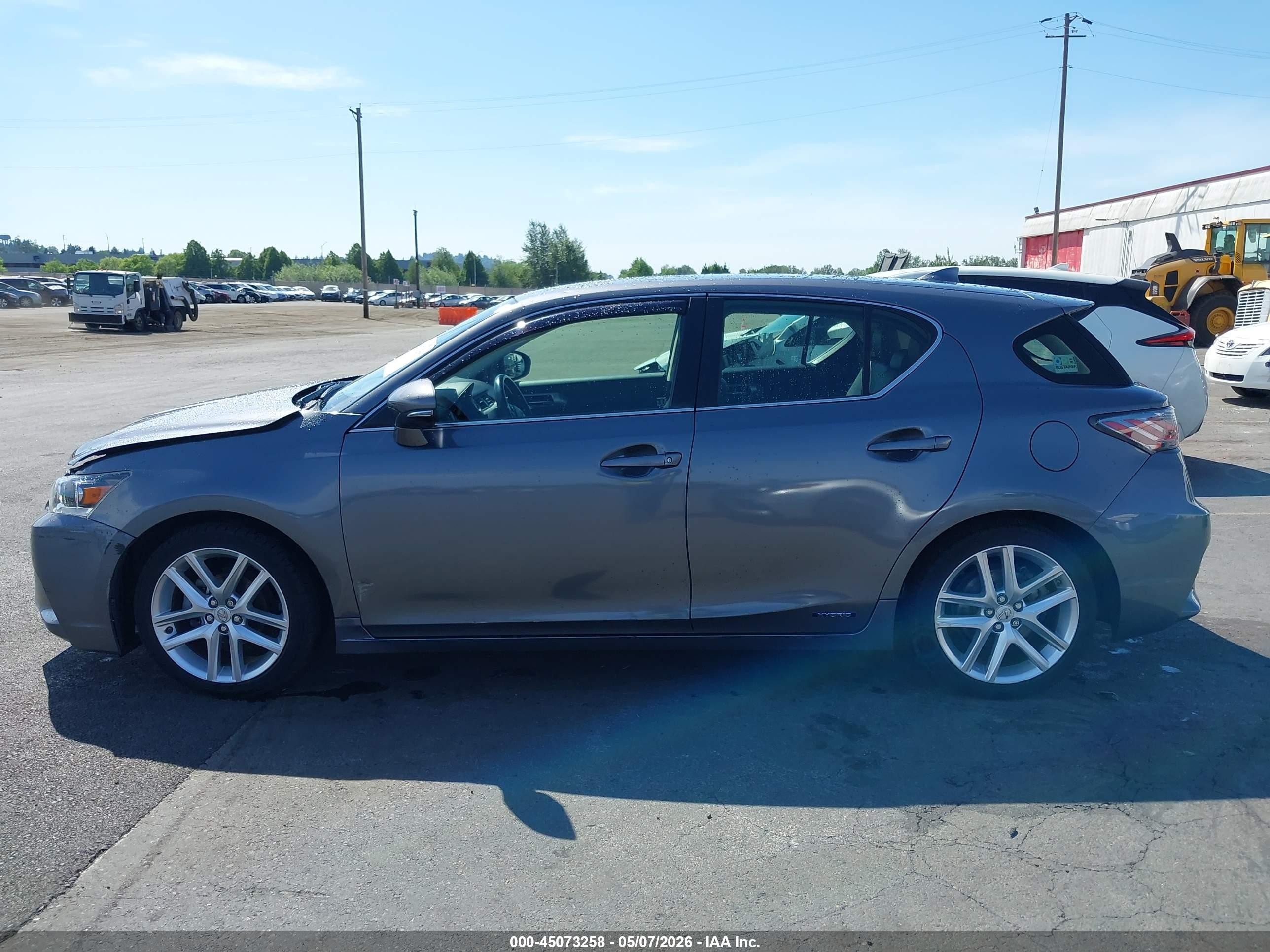 2016 Lexus Ct 200h Gray vin: JTHKD5BHXG2258939