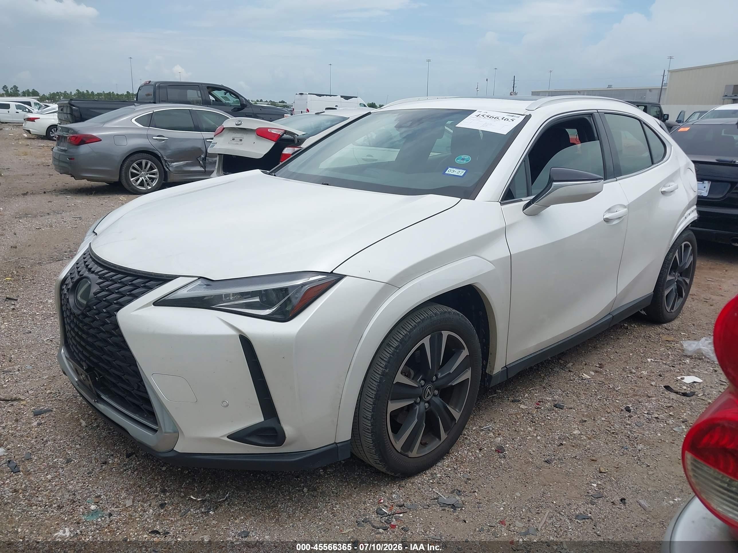 2022 Lexus Ux 200 White vin: JTHP3JBH3N2049816