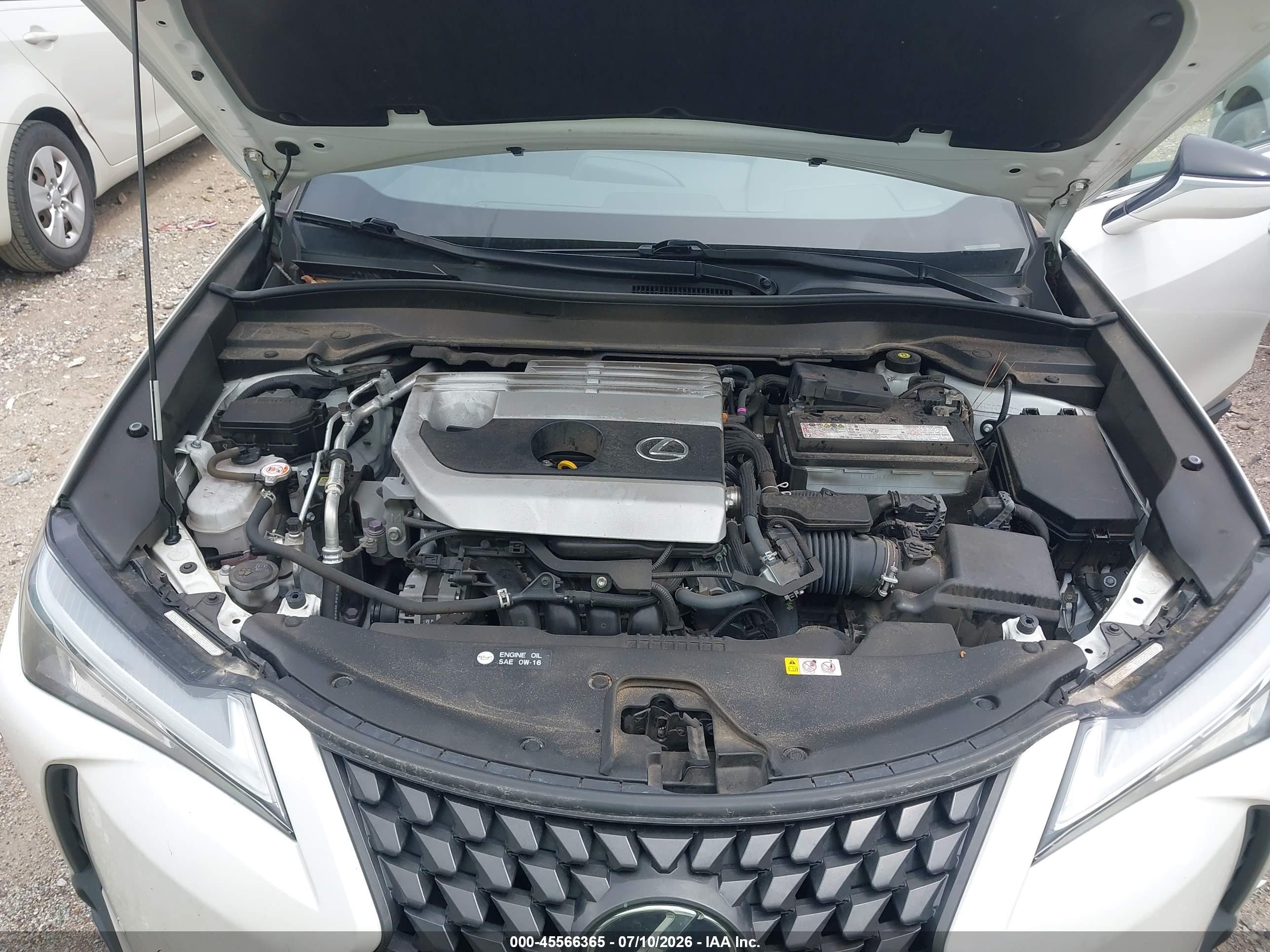 2022 Lexus Ux 200 White vin: JTHP3JBH3N2049816