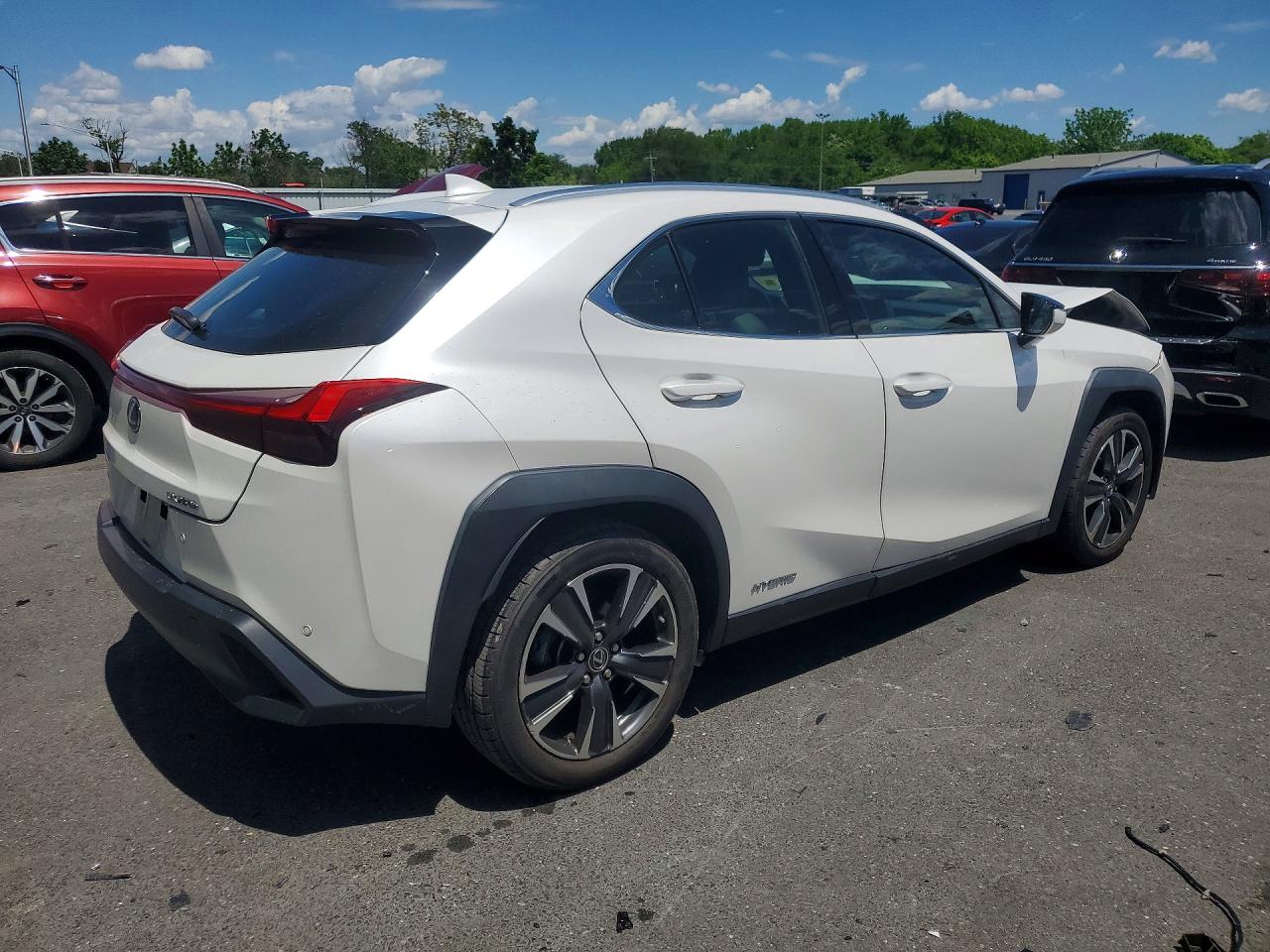 2021 Lexus Ux 250h White vin: JTHP9JBH2M2037458