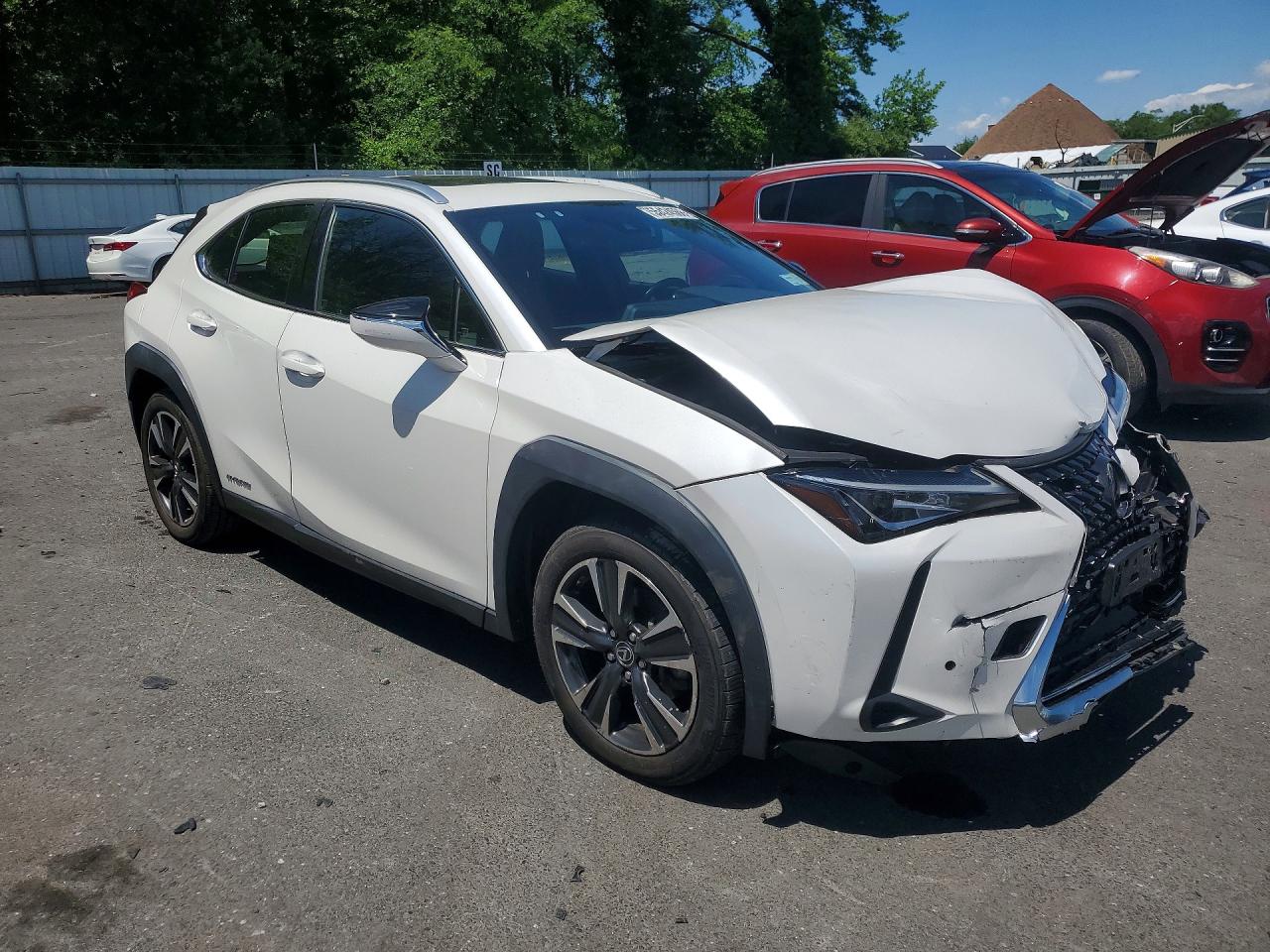 2021 Lexus Ux 250h White vin: JTHP9JBH2M2037458