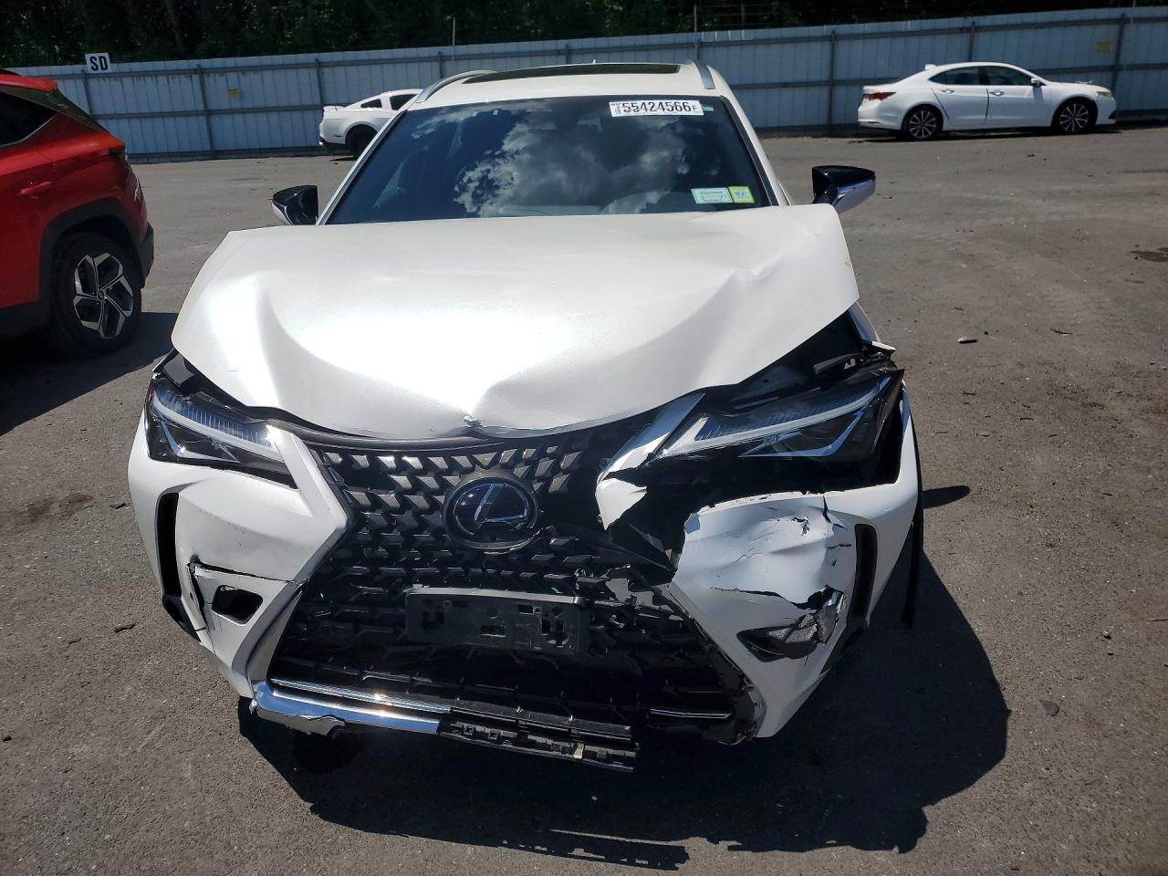 2021 Lexus Ux 250h White vin: JTHP9JBH2M2037458