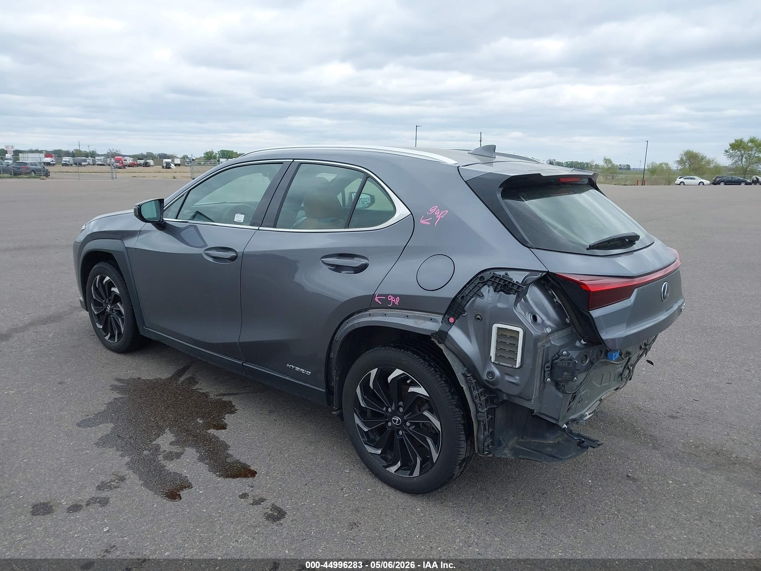 2020 Lexus Ux 250h   Gray vin: JTHP9JBH4L2031322