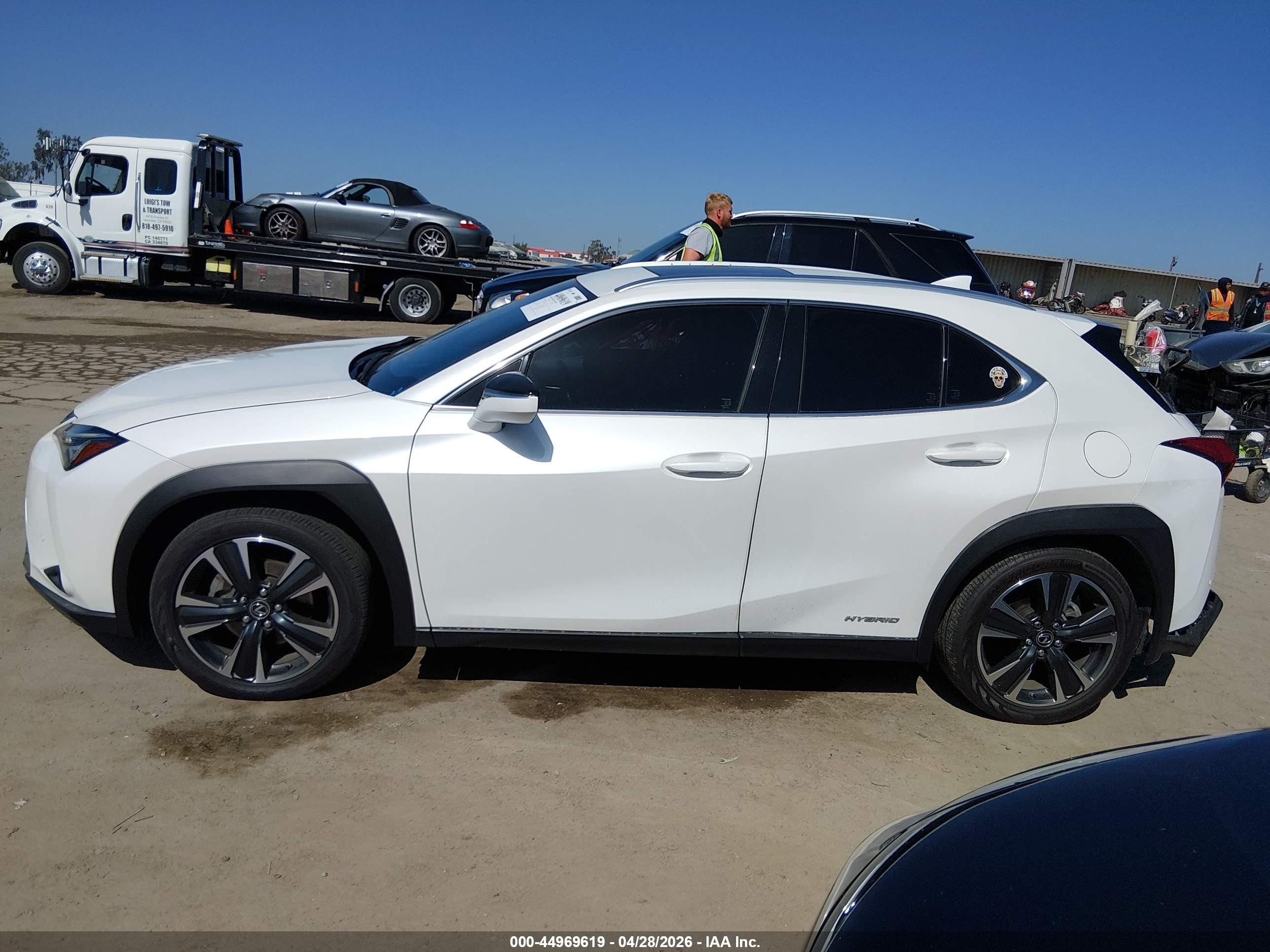 2021 Lexus Ux 250h   White vin: JTHP9JBH4M2042077
