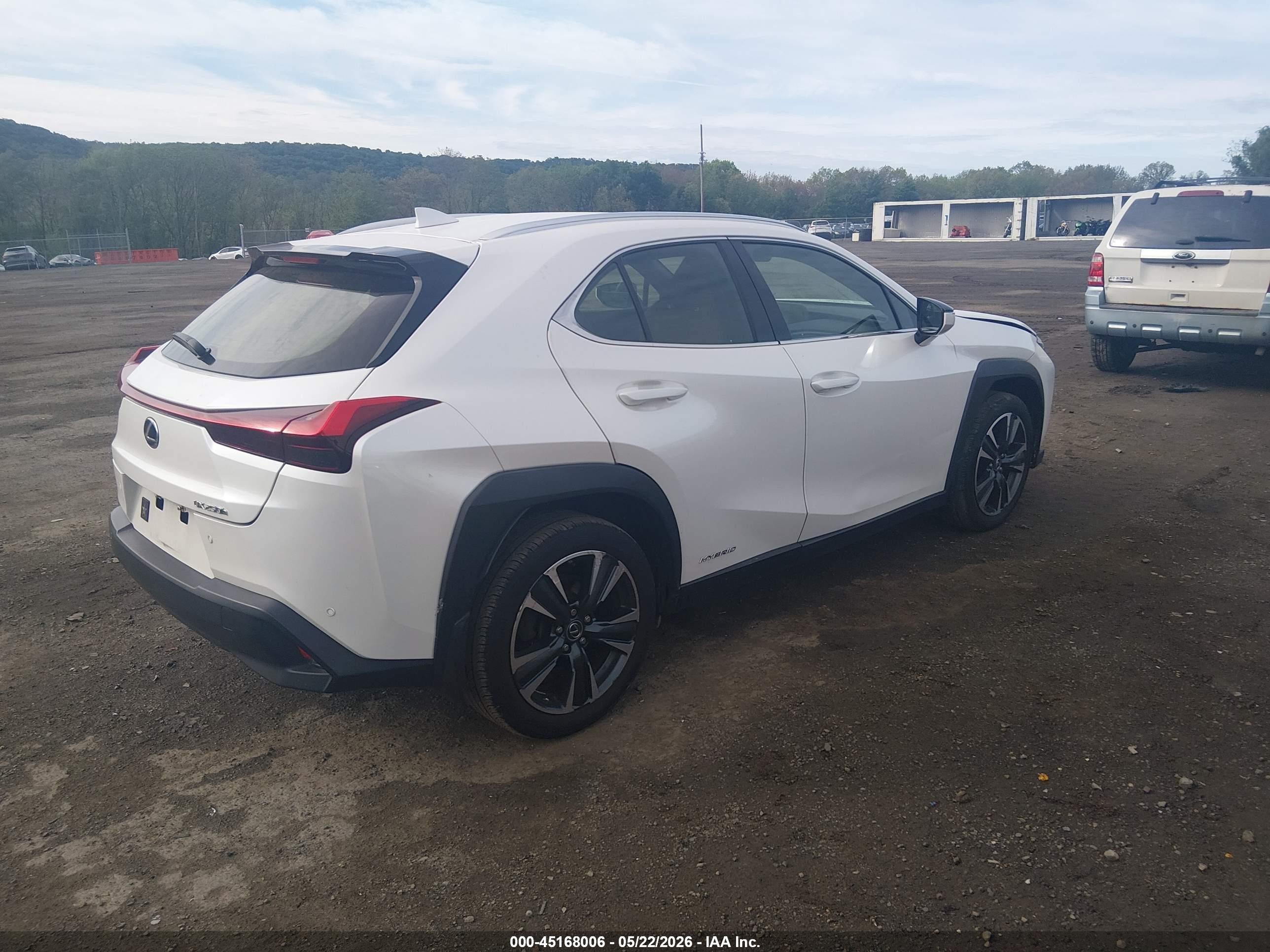 2020 Lexus Ux 250h White vin: JTHP9JBH6L2035534