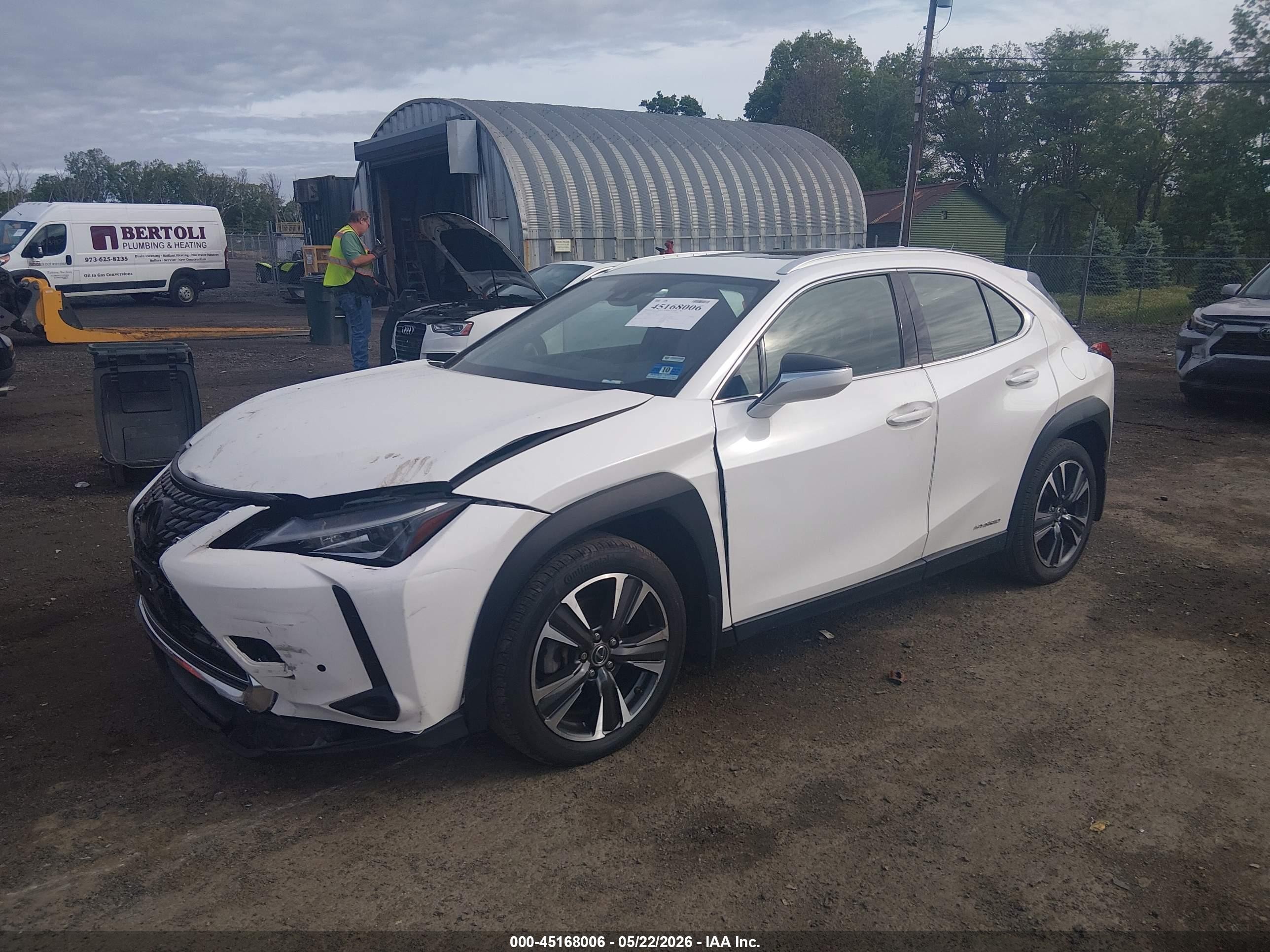 2020 Lexus Ux 250h White vin: JTHP9JBH6L2035534