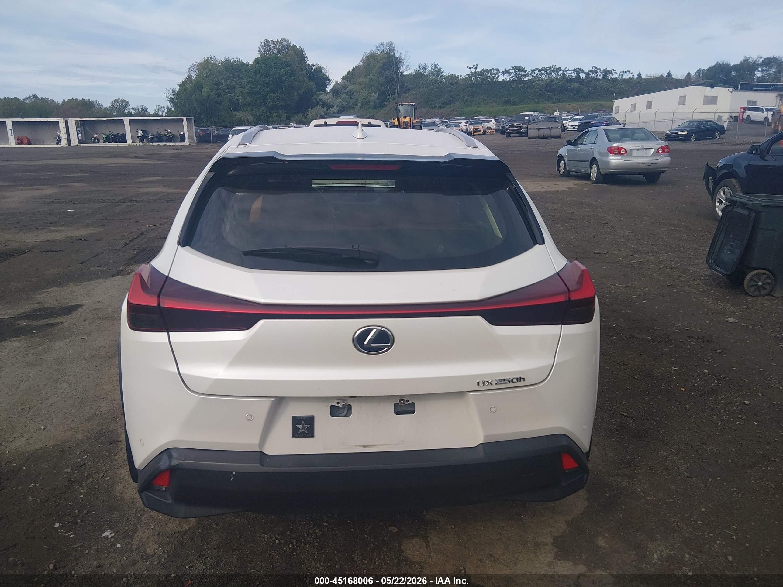 2020 Lexus Ux 250h White vin: JTHP9JBH6L2035534