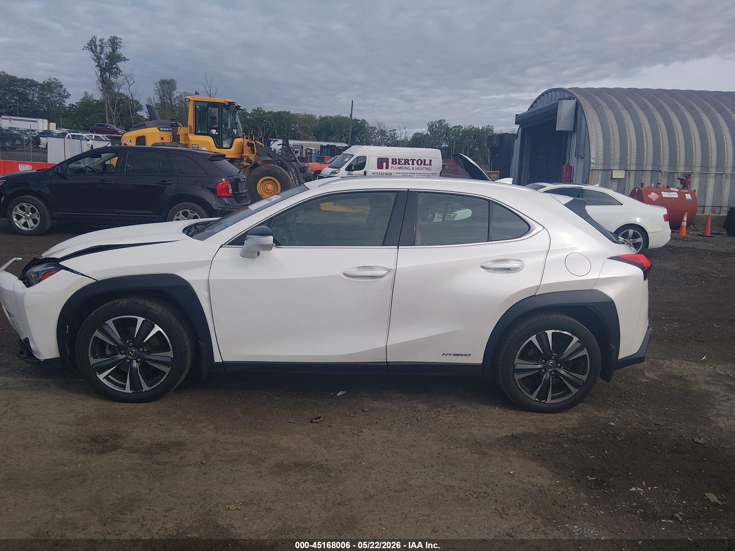 2020 Lexus Ux 250h White vin: JTHP9JBH6L2035534