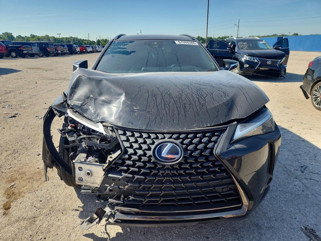 2021 Lexus Ux 250h Black vin: JTHP9JBH8M2047105