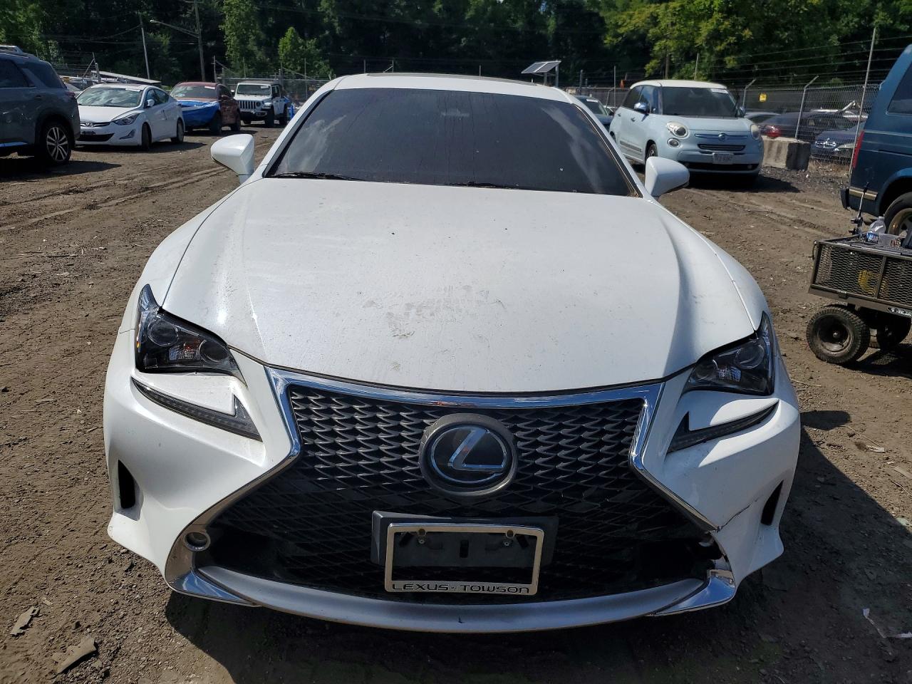 2018 Lexus Rc 300 White vin: JTHS85BC3J5004343
