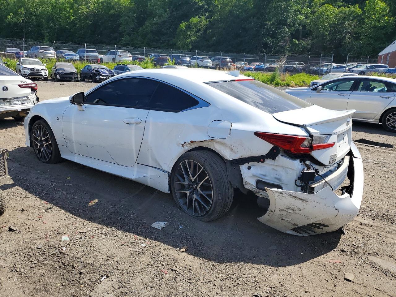 2018 Lexus Rc 300 White vin: JTHS85BC3J5004343