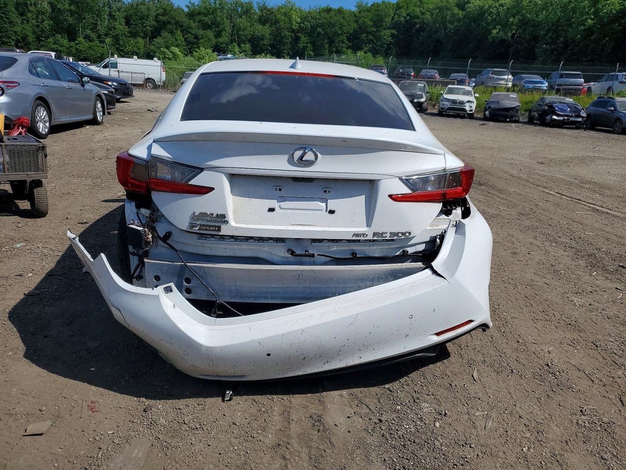 2018 Lexus Rc 300 White vin: JTHS85BC3J5004343