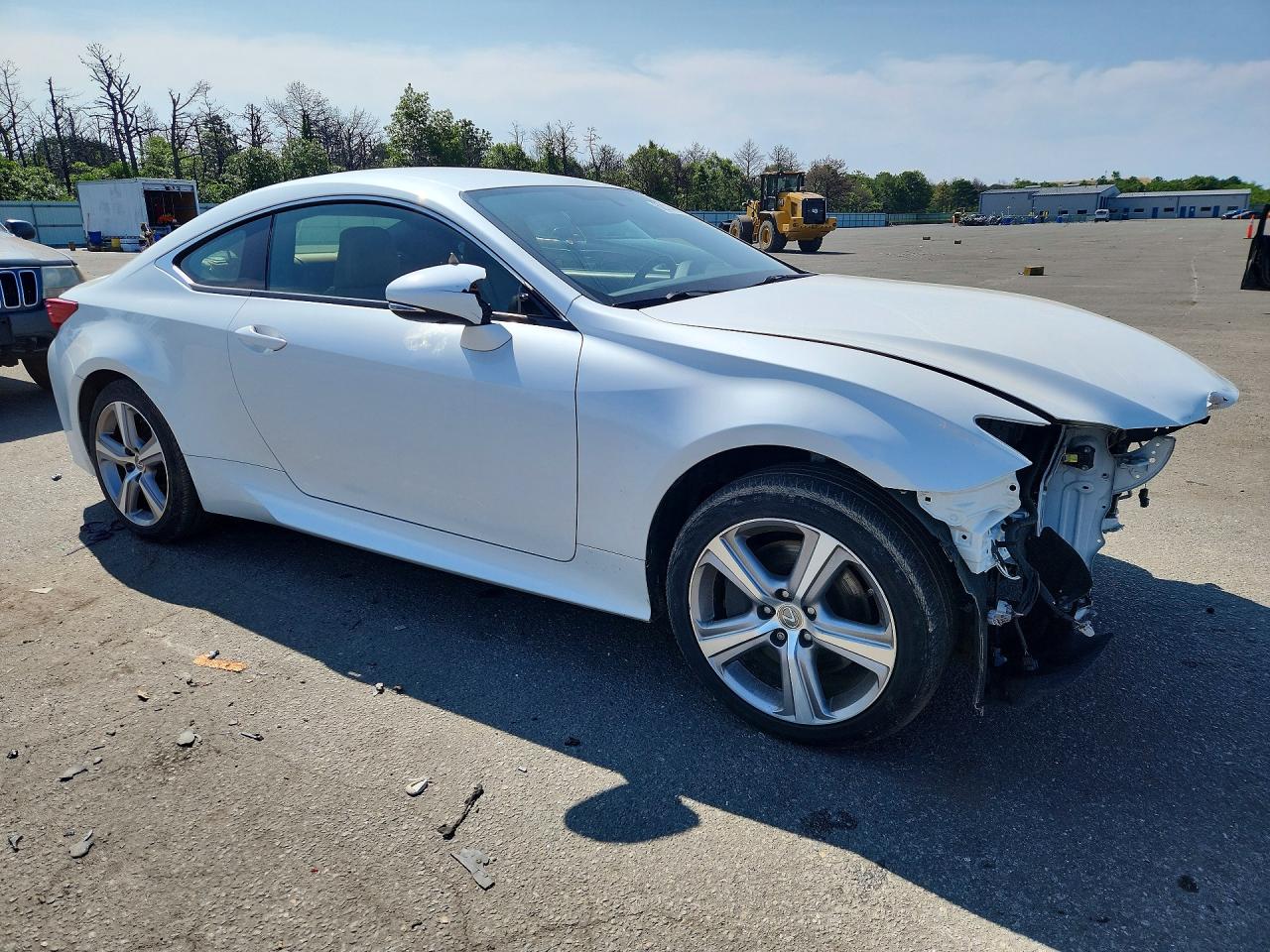 2015 Lexus Rc 350 White vin: JTHSE5BC0F5001089