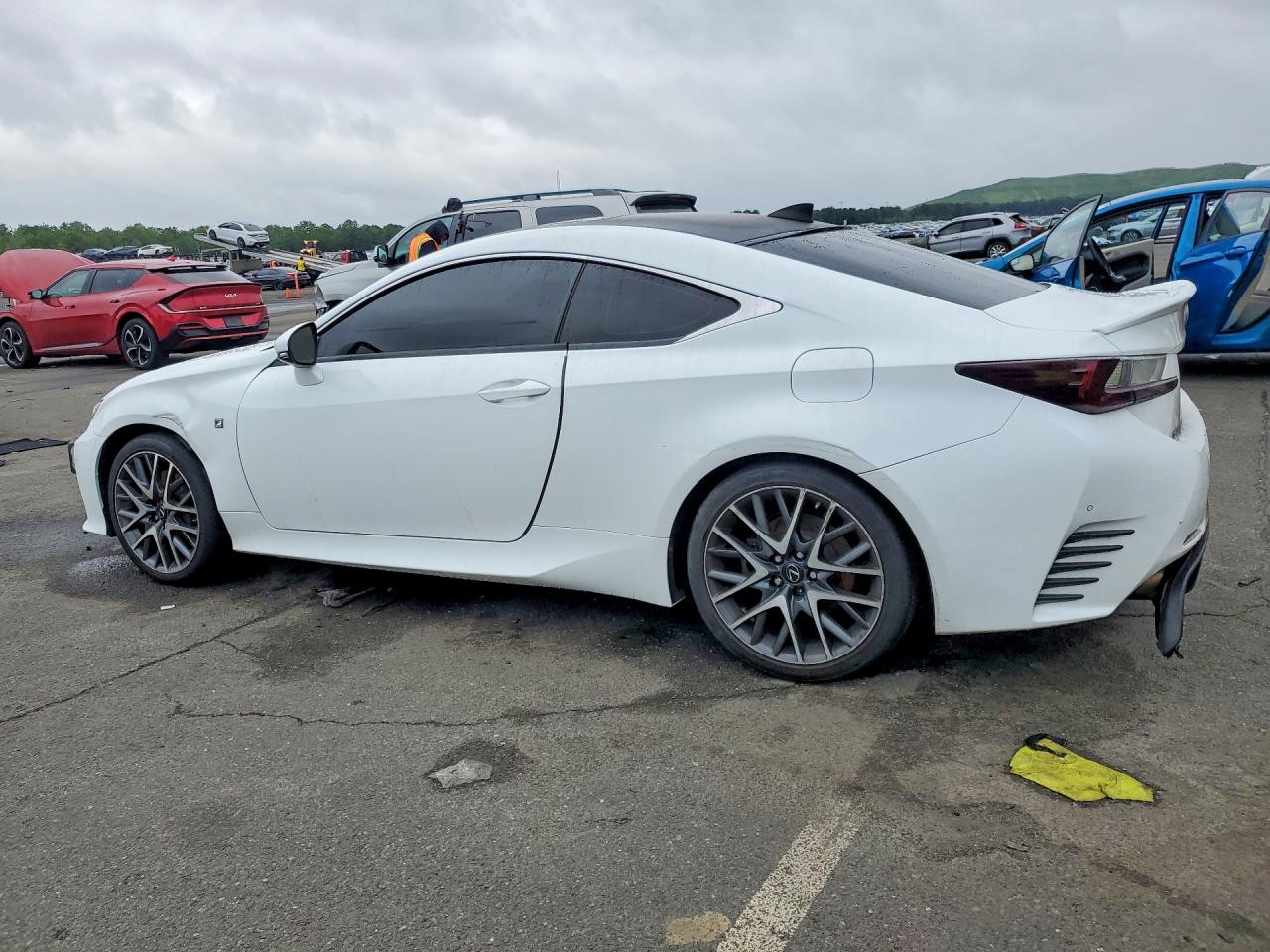 2015 Lexus Rc 350 White vin: JTHSE5BC0F5003926