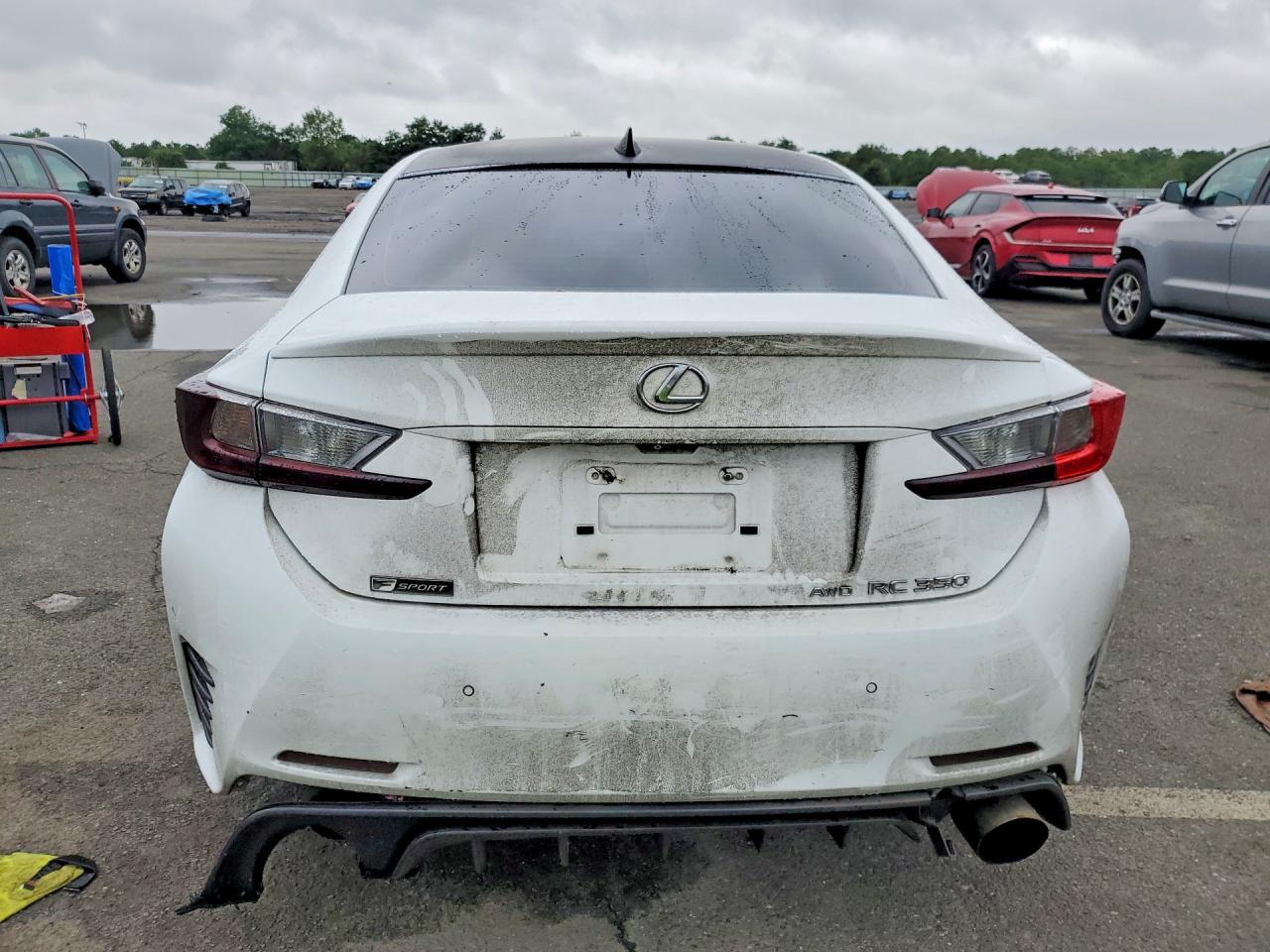 2015 Lexus Rc 350 White vin: JTHSE5BC0F5003926