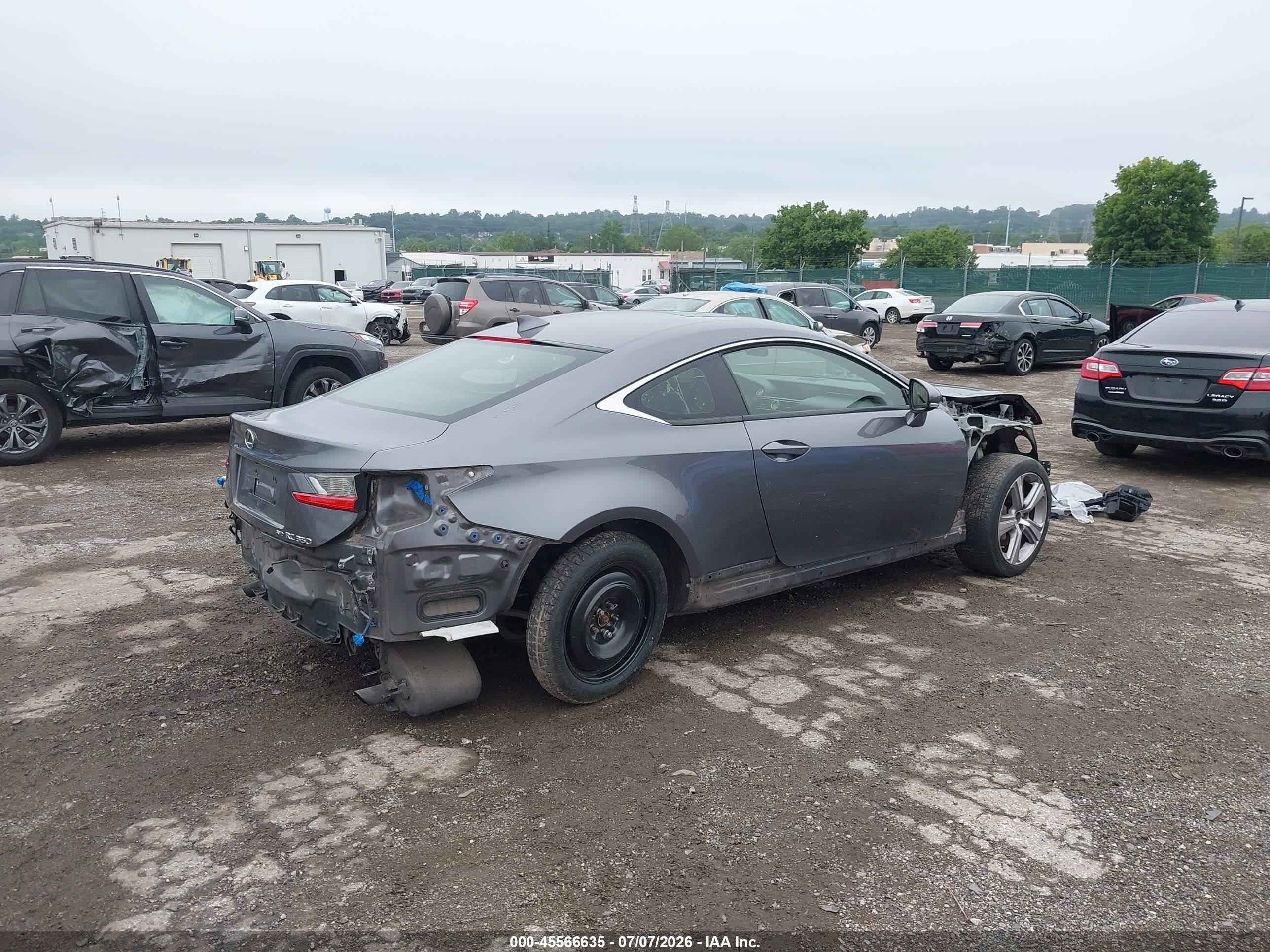 2015 Lexus Rc 350   Gray vin: JTHSE5BC0F5004204