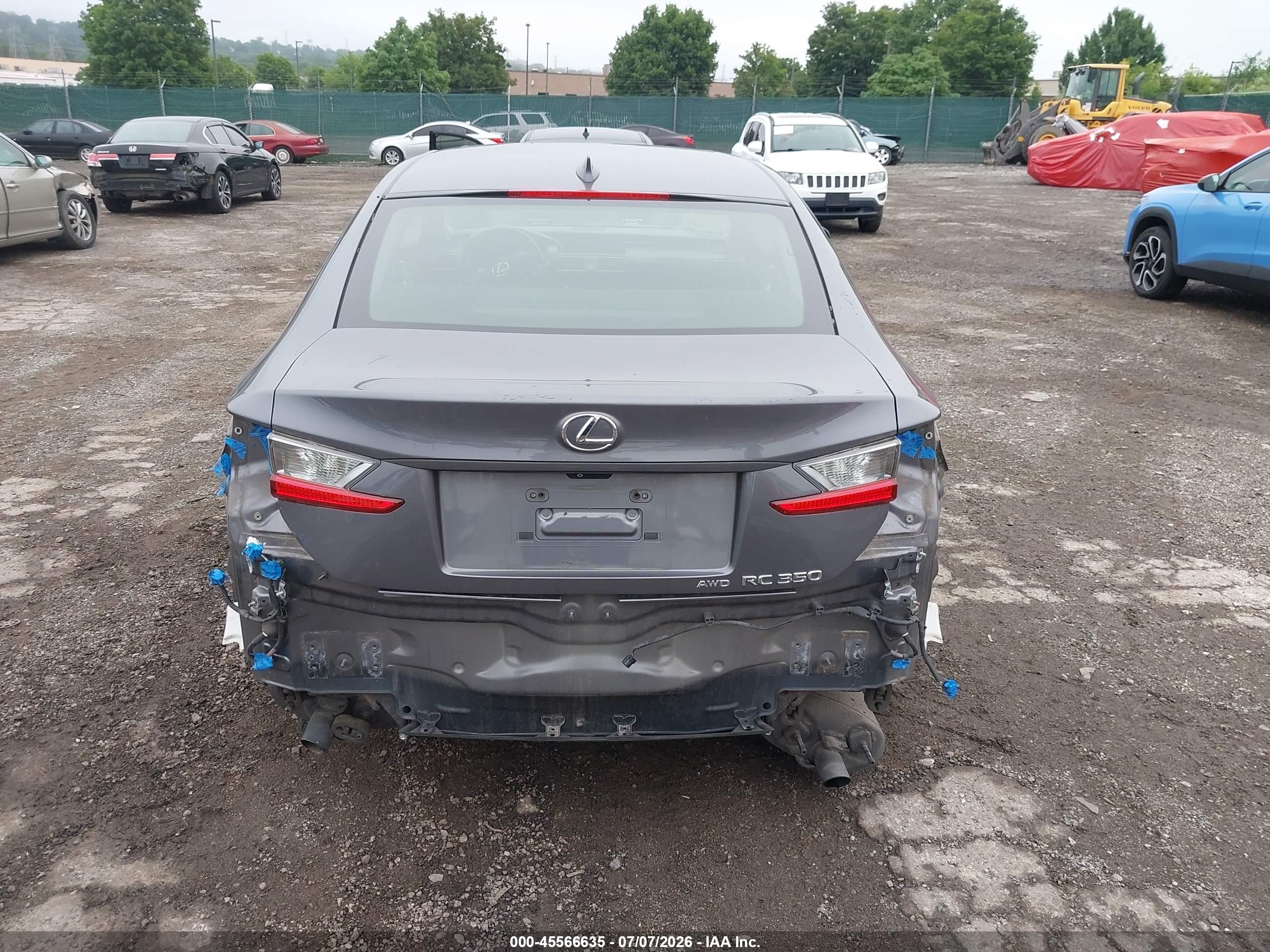 2015 Lexus Rc 350   Gray vin: JTHSE5BC0F5004204