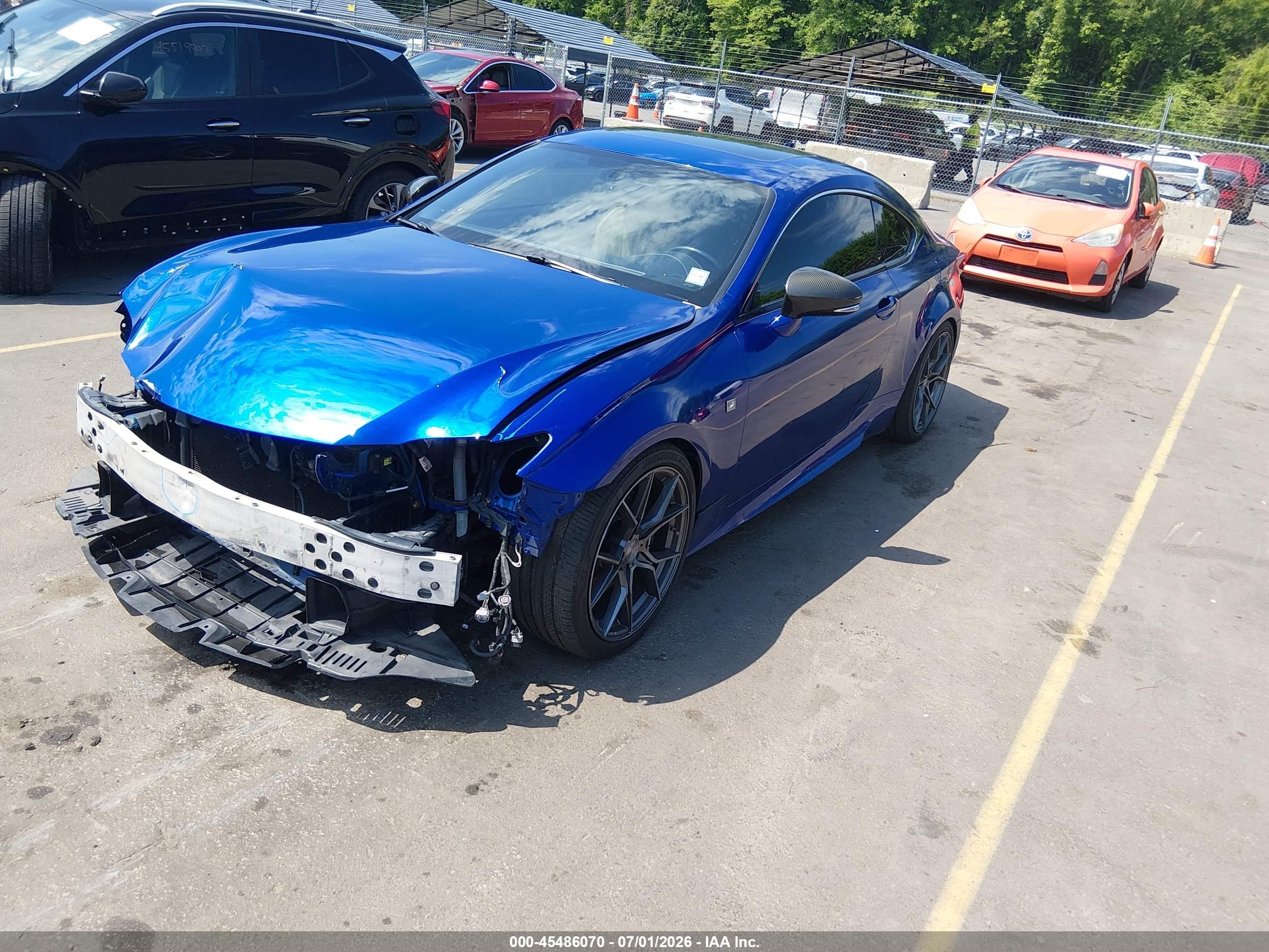 2015 Lexus Rc 350   Blue vin: JTHSE5BC1F5000243